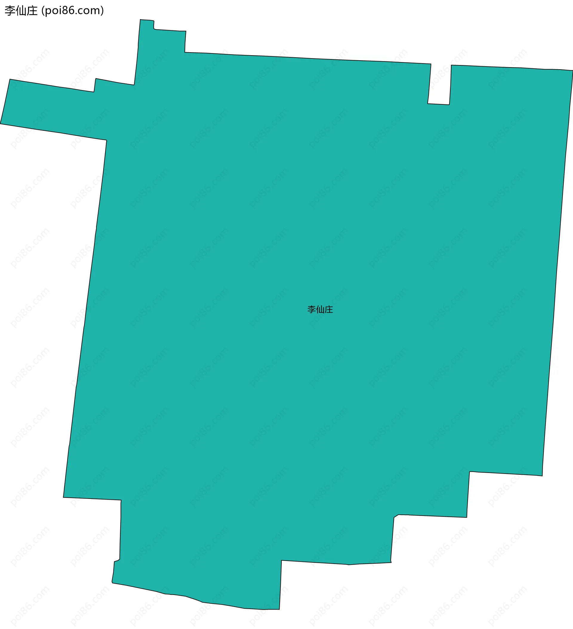 李仙庄边界地图
