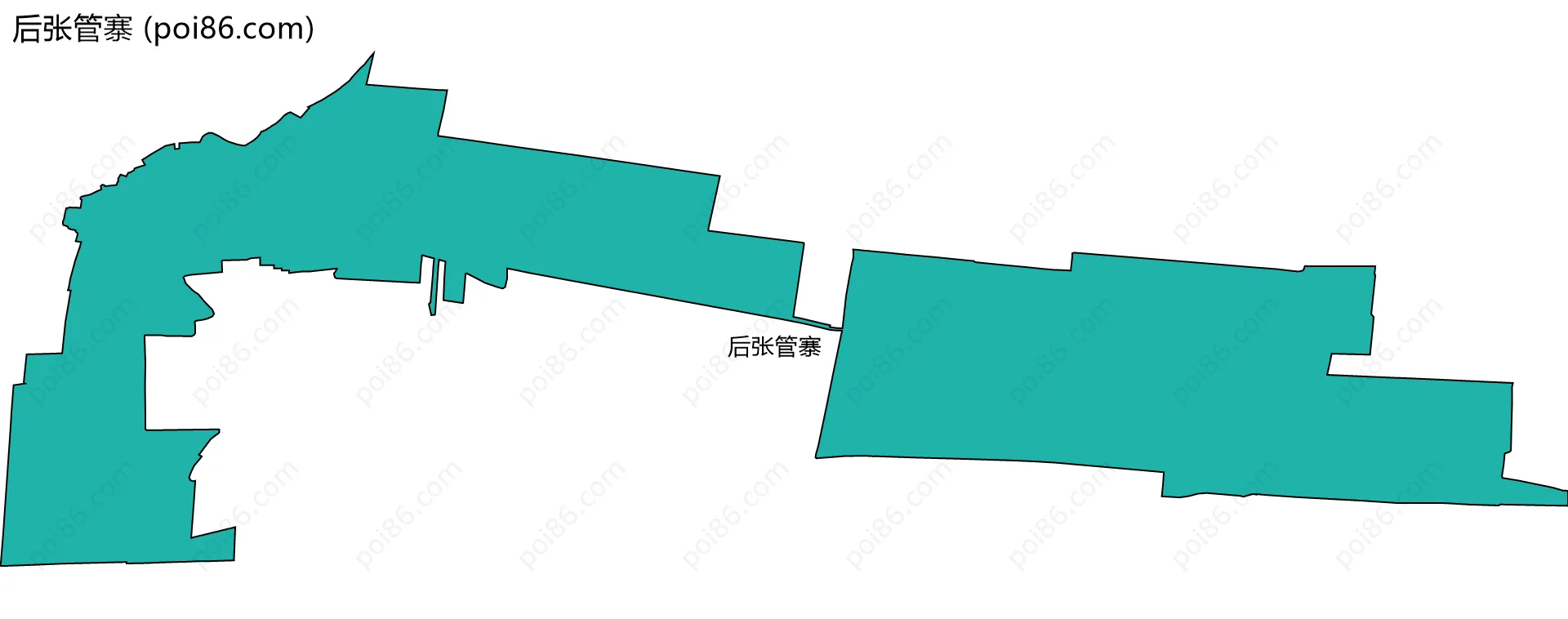 后张管寨边界地图