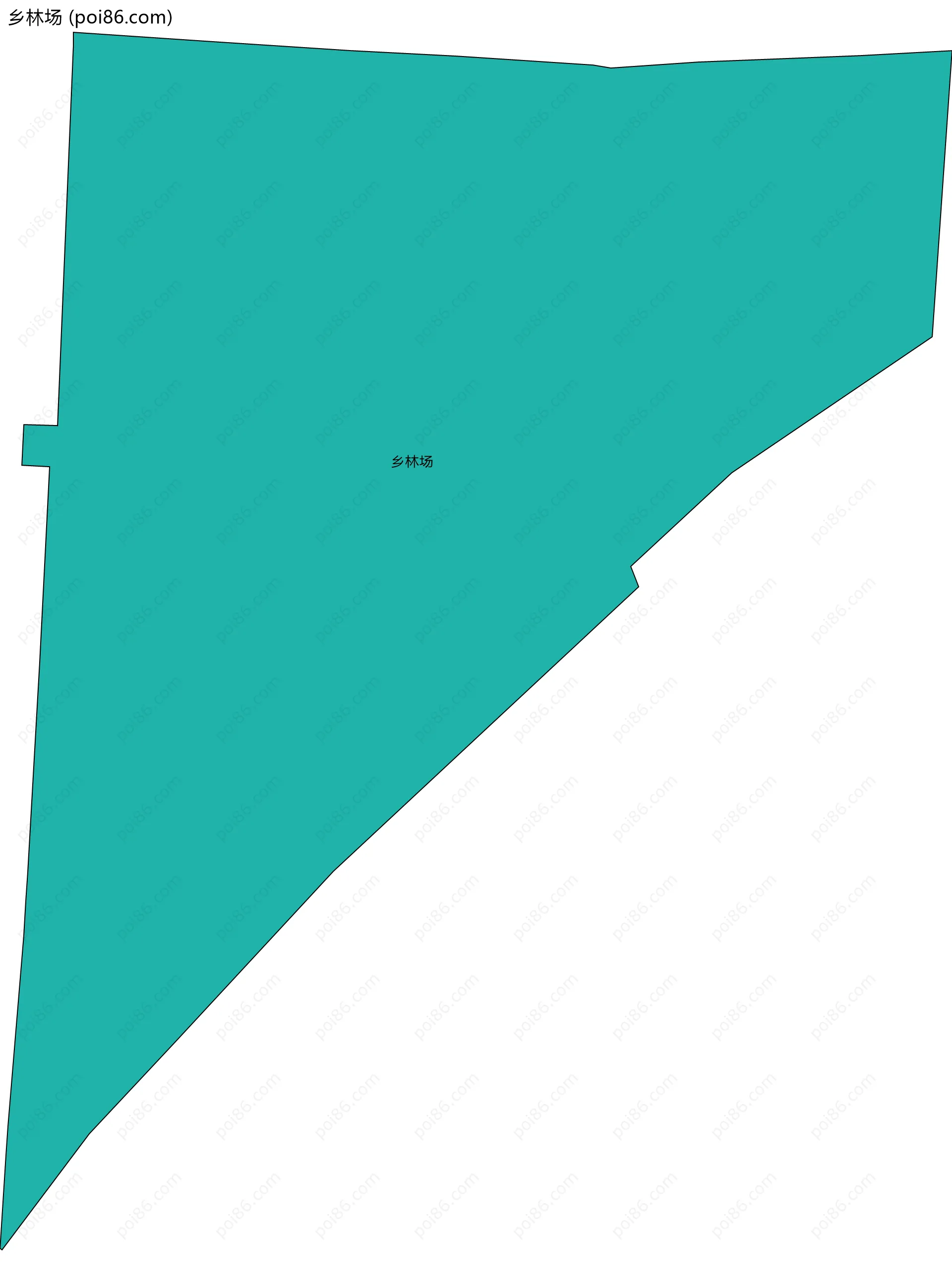 乡林场边界地图