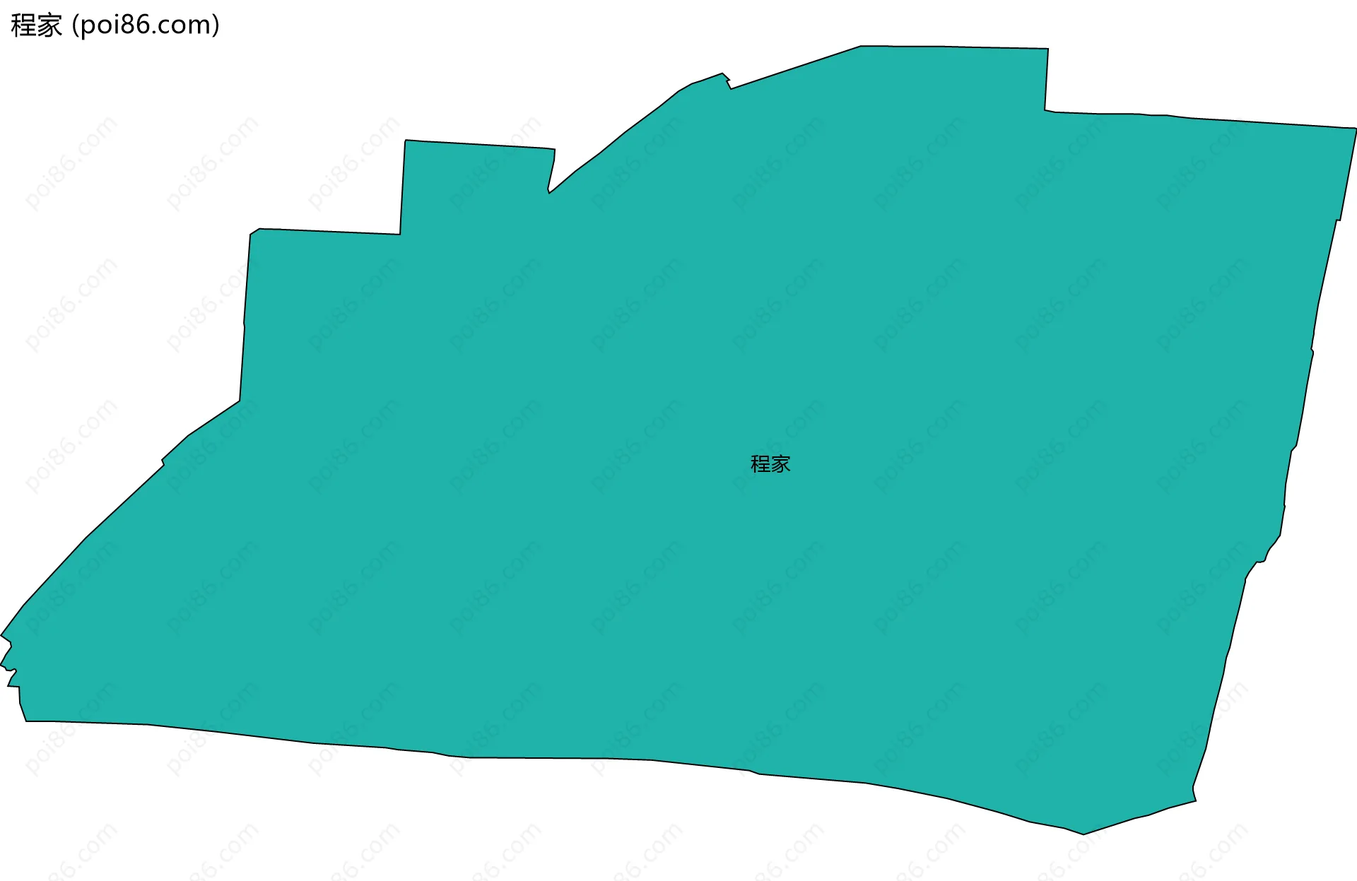 程家边界地图