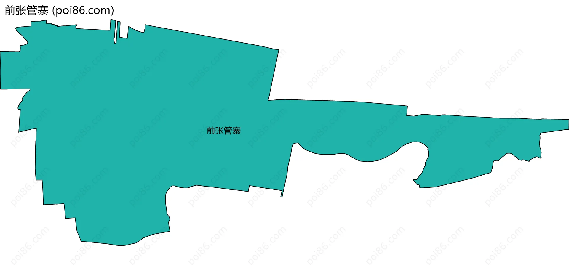 前张管寨边界地图