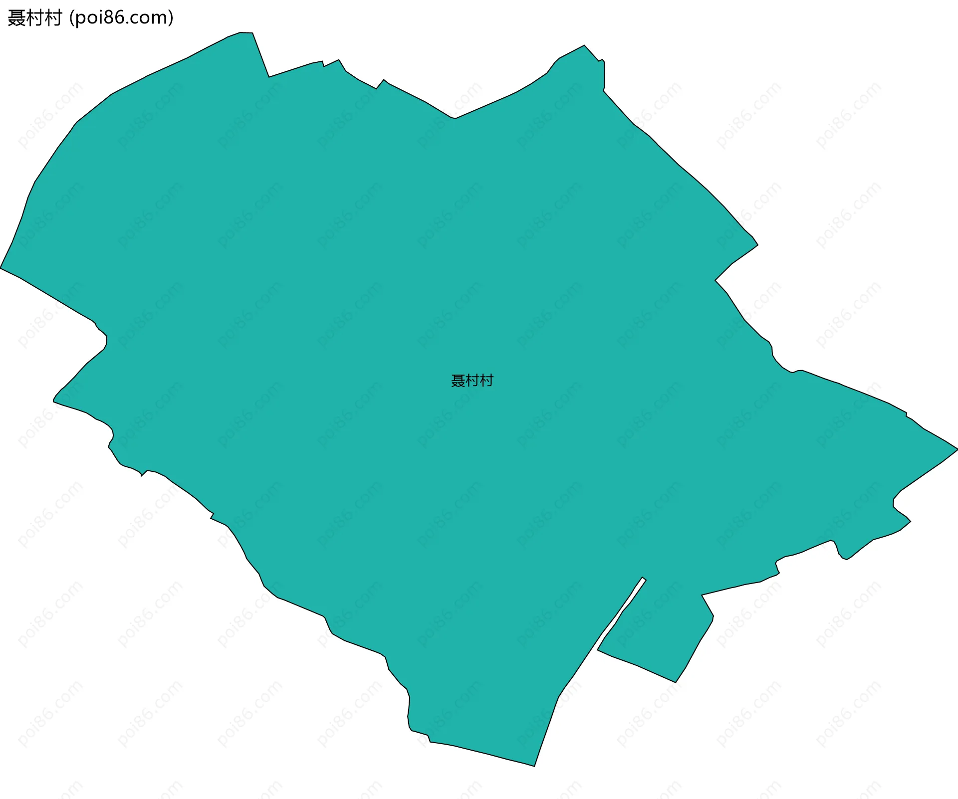 聂村村边界地图