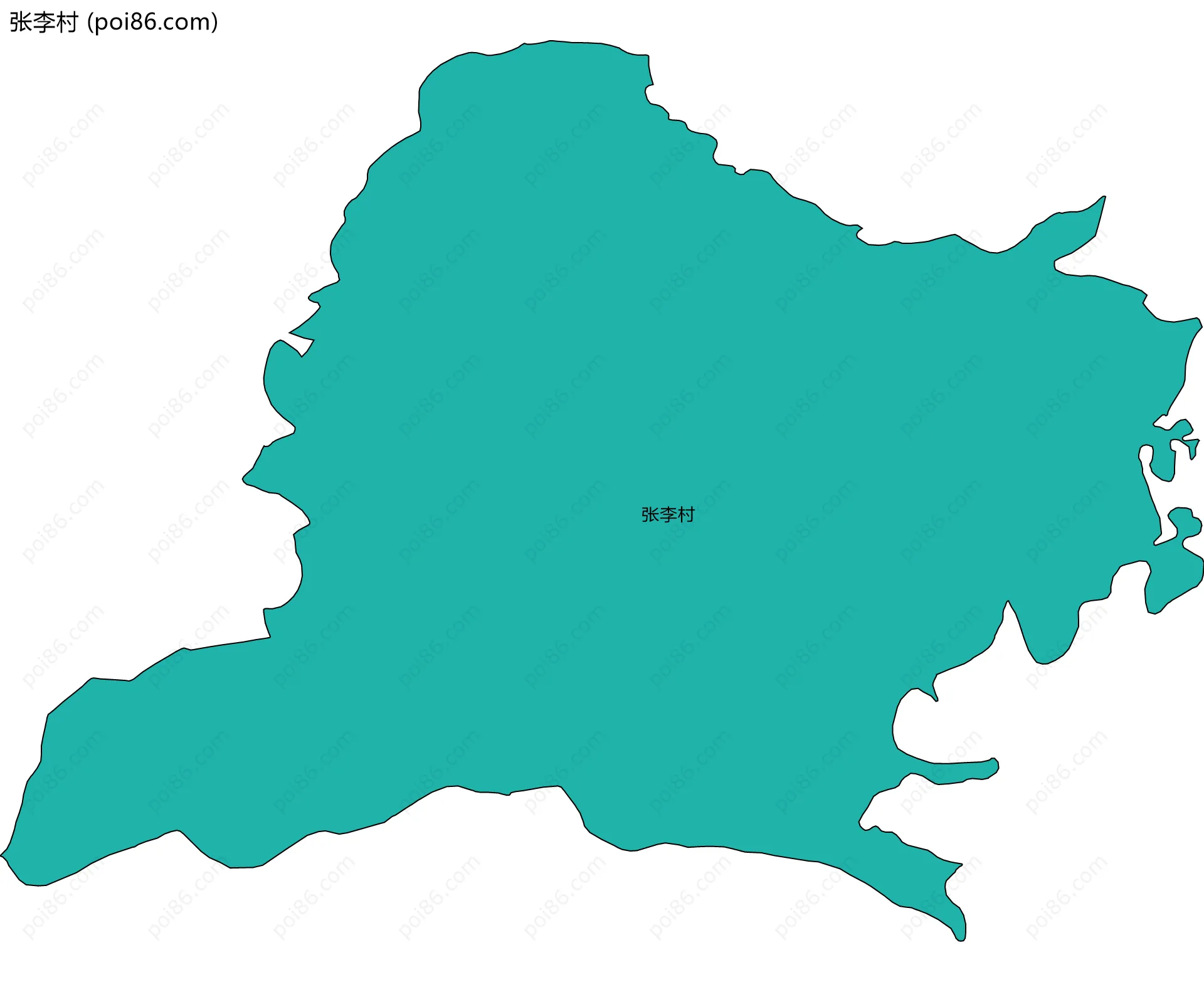 张李村边界地图