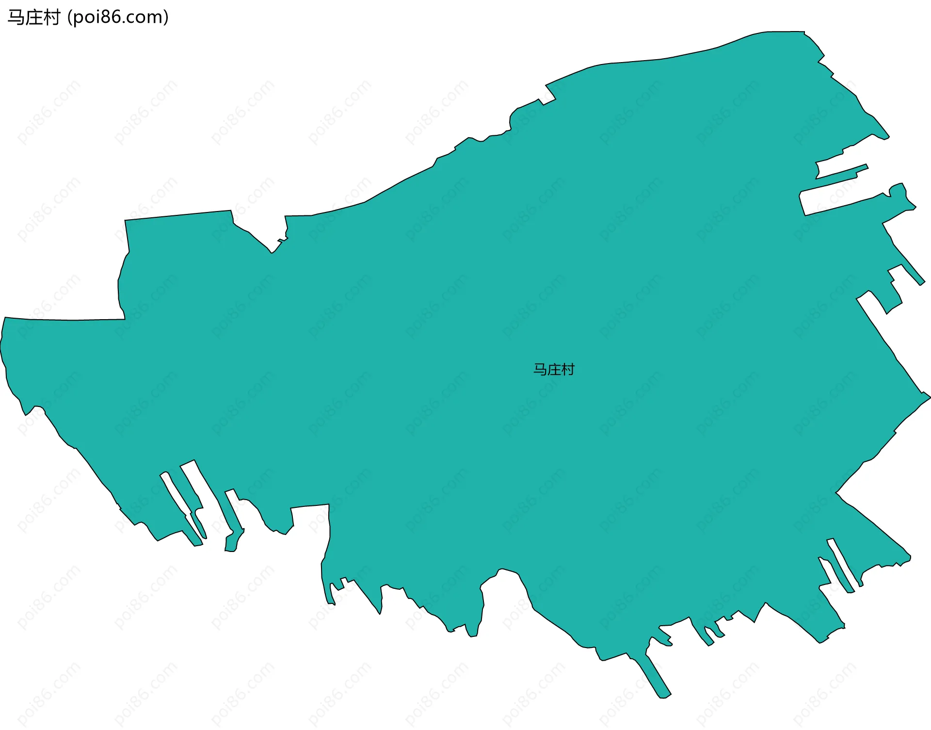 马庄村边界地图