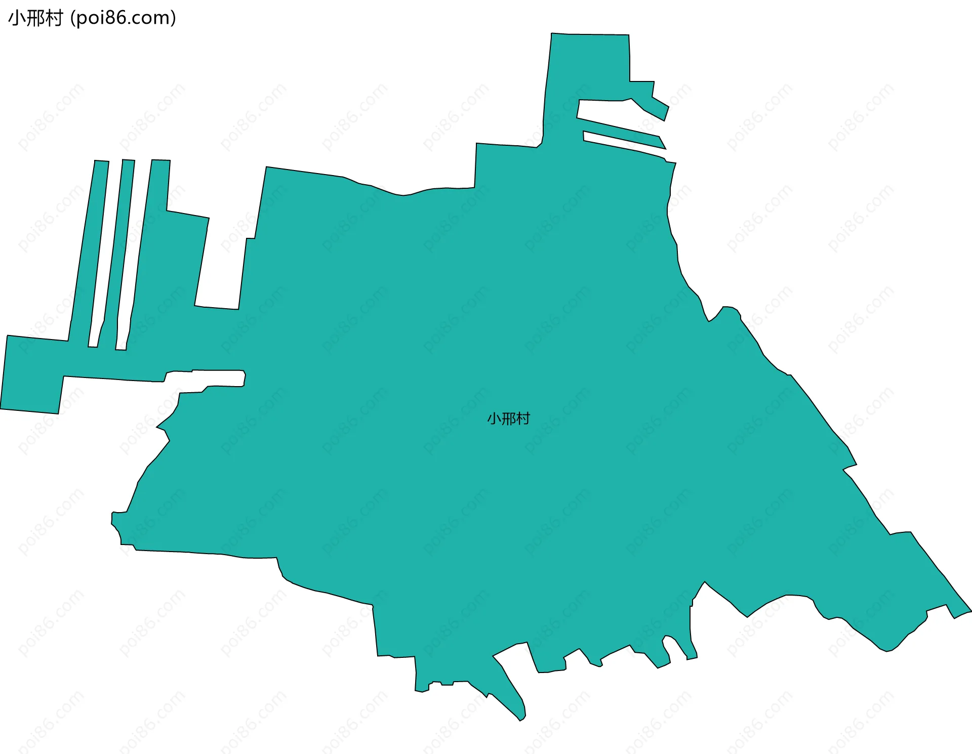 小邢村边界地图