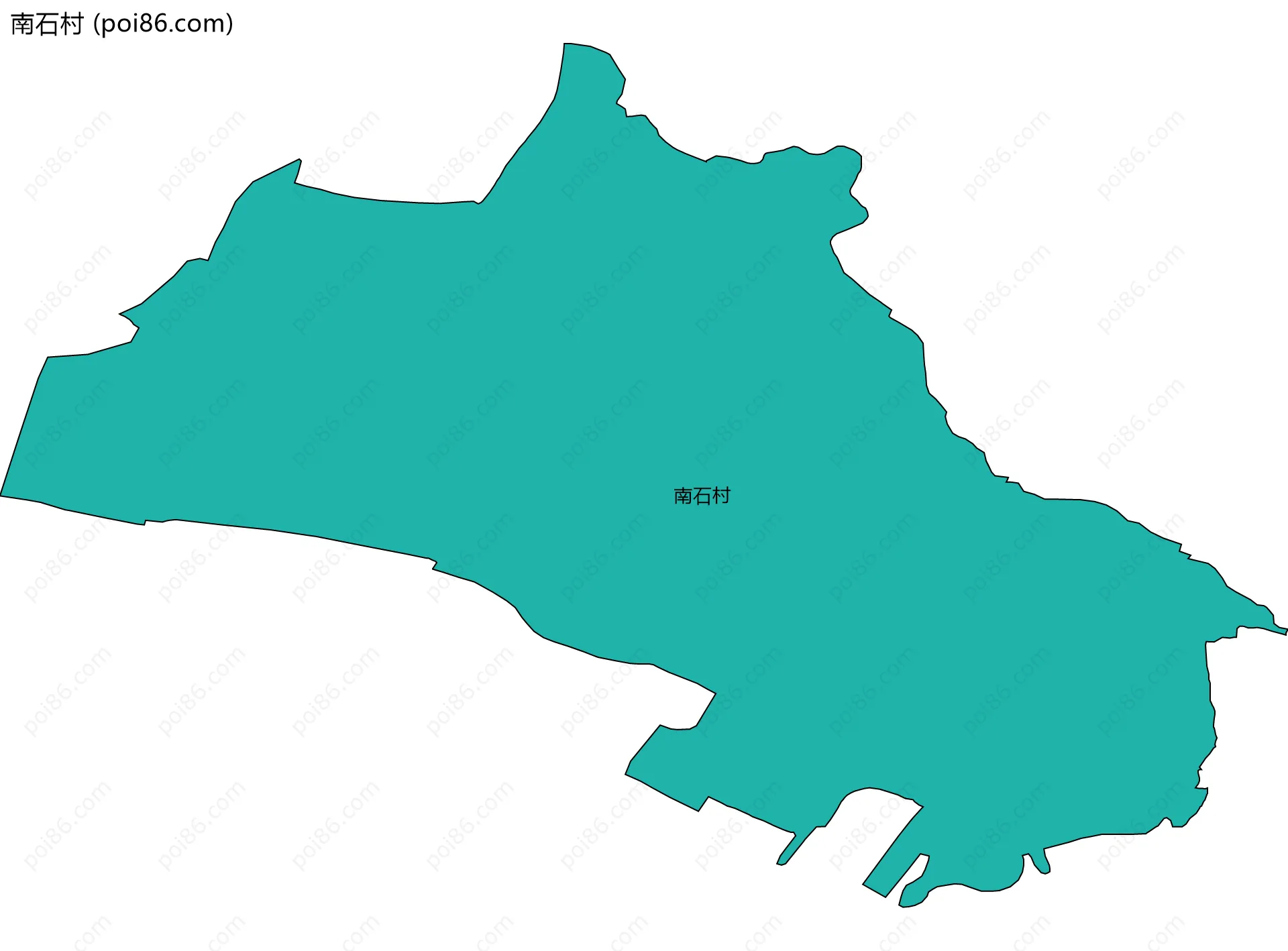 南石村边界地图