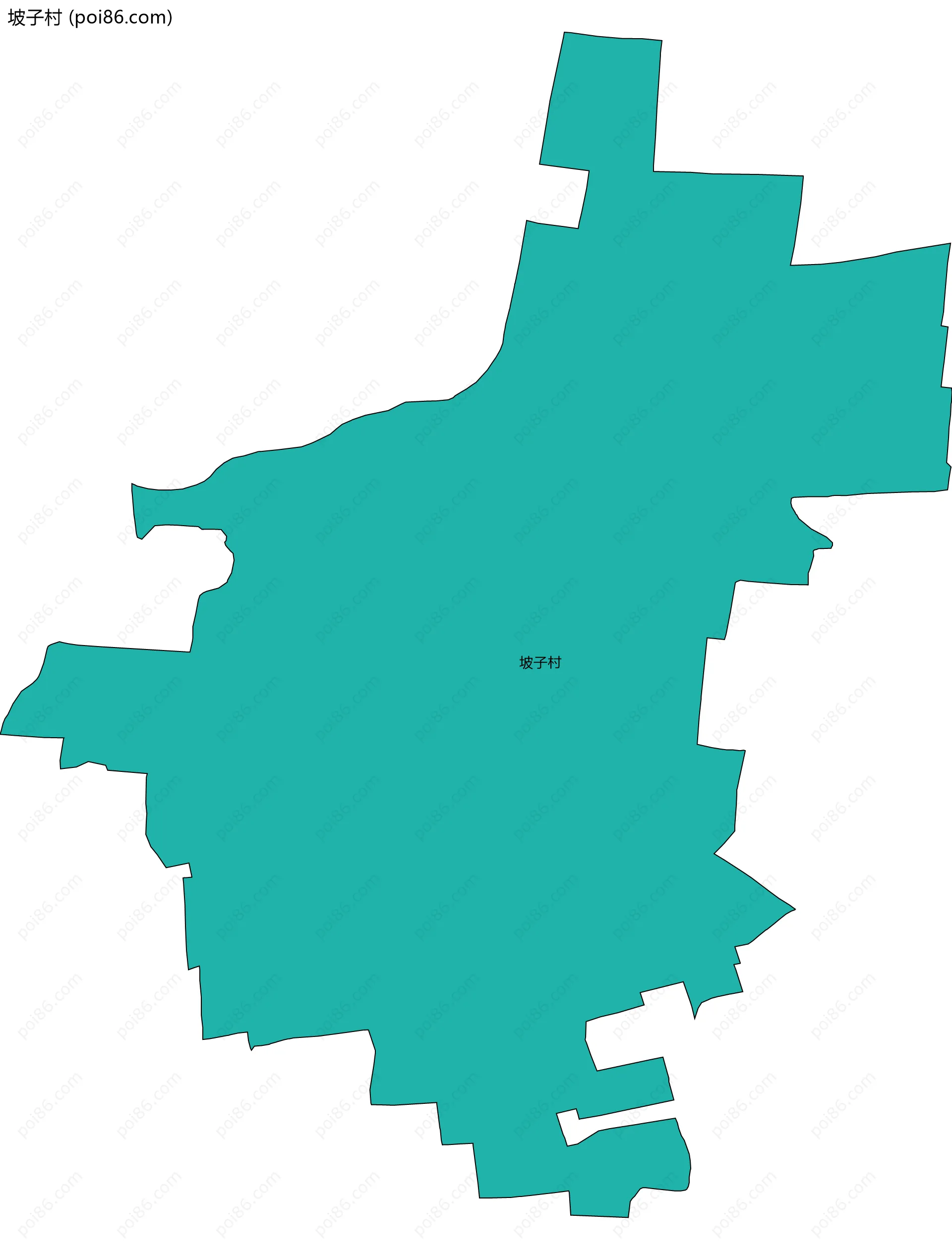 坡子村边界地图