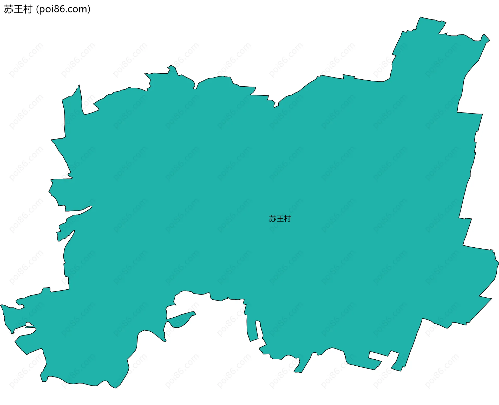 苏王村边界地图