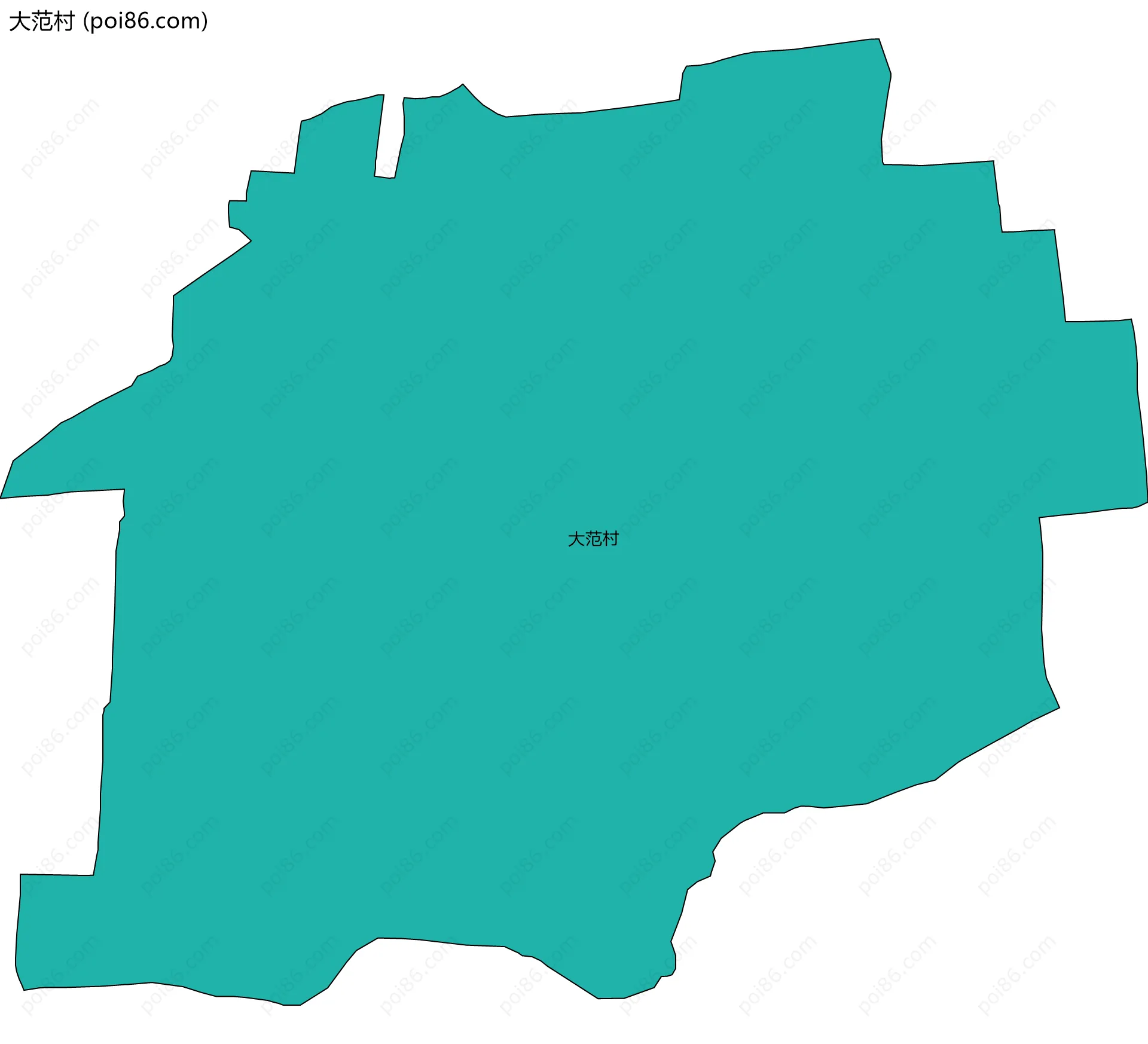 大范村边界地图