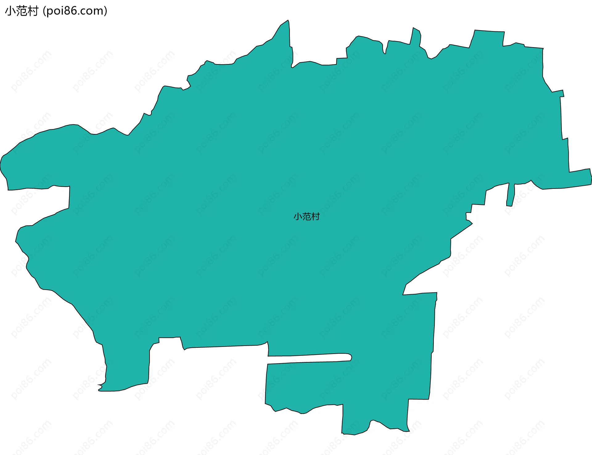 小范村边界地图