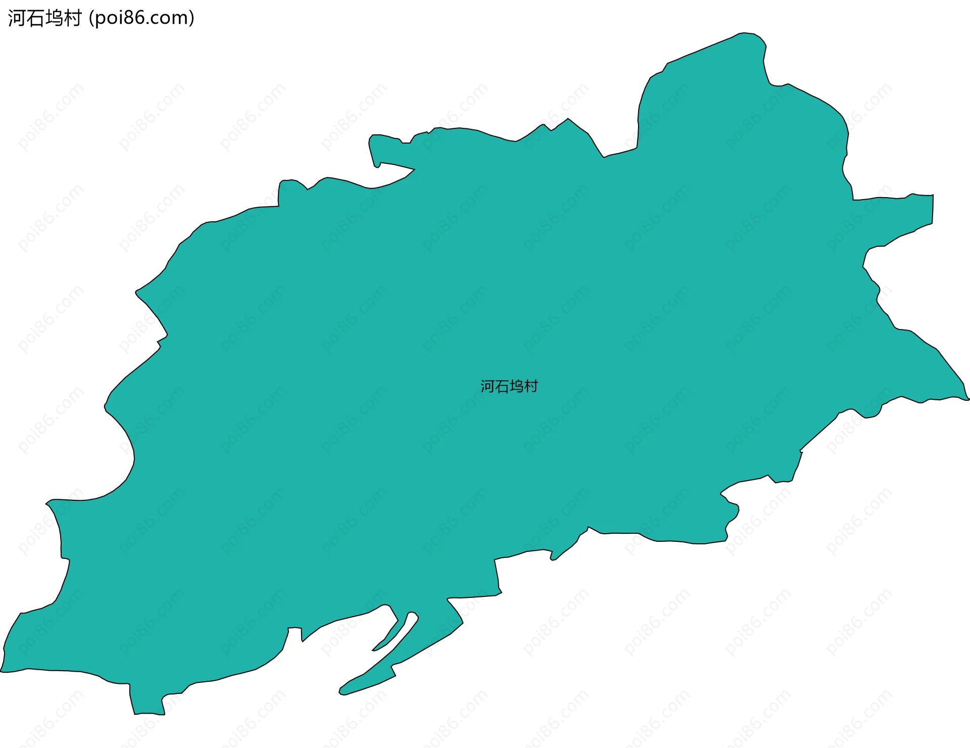 河石坞村边界地图