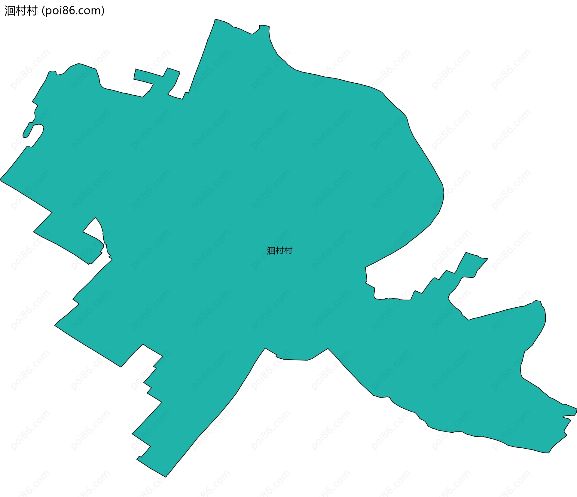 洄村村边界地图