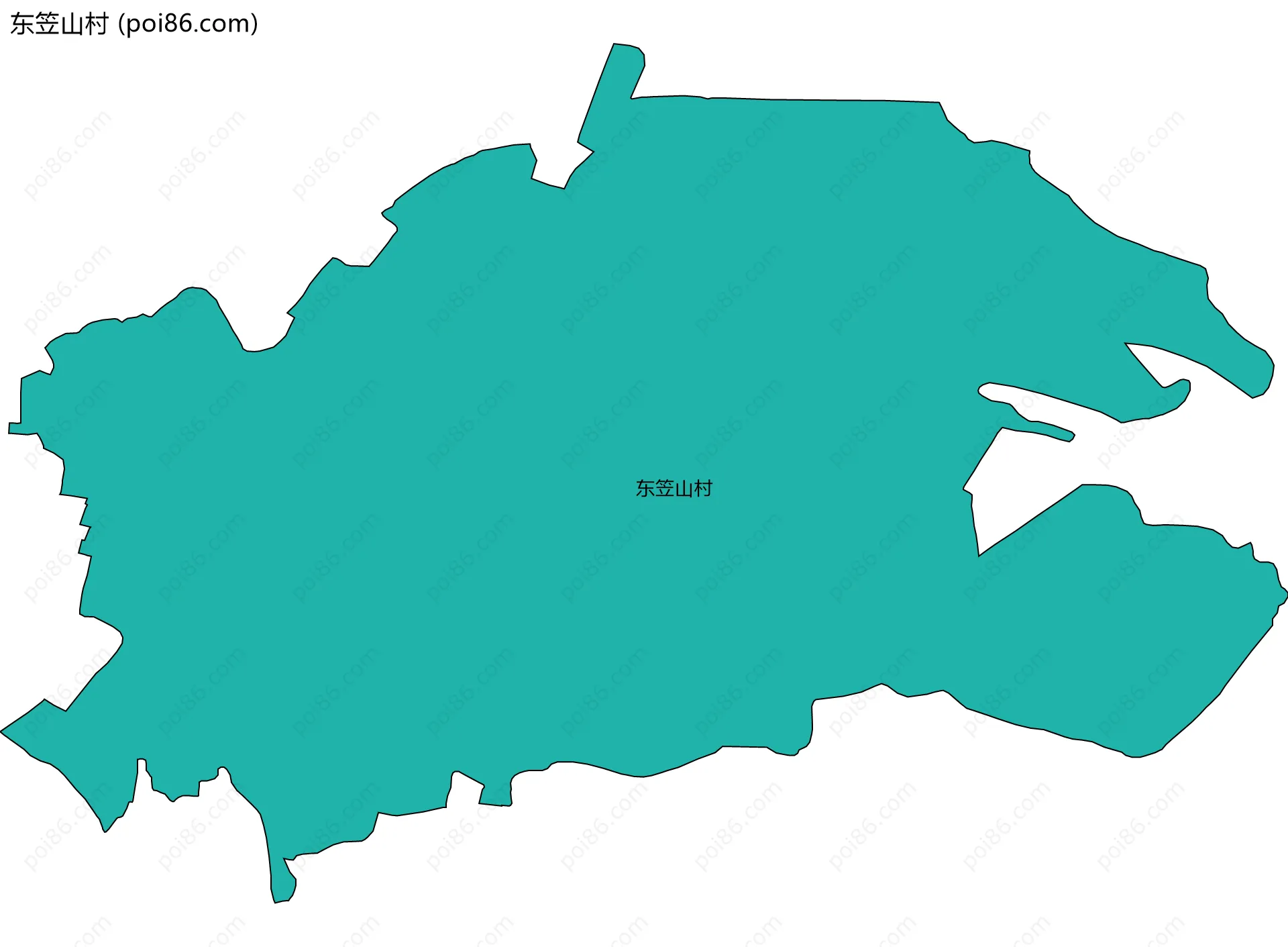 东笠山村边界地图