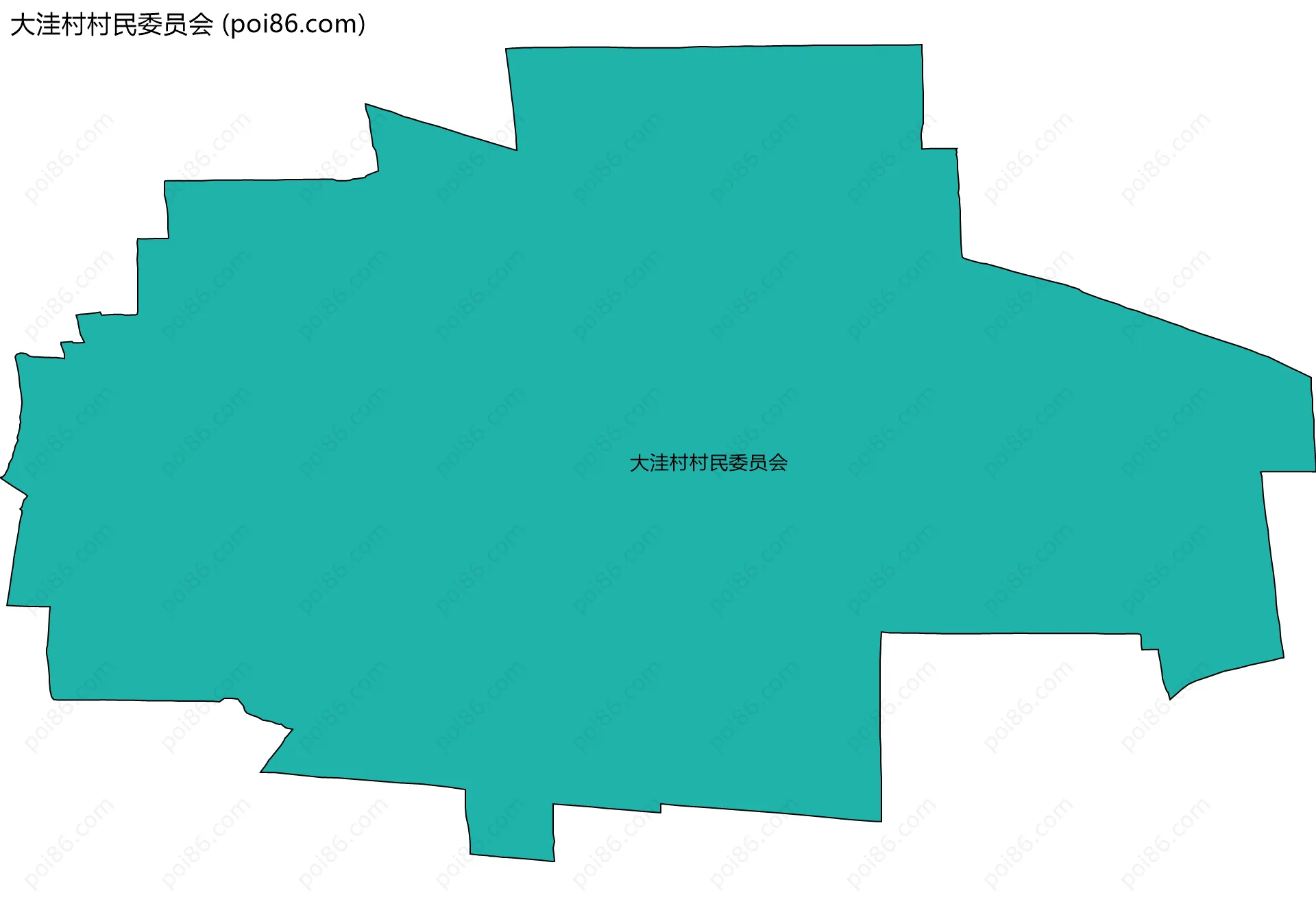 大洼村村民委员会边界地图