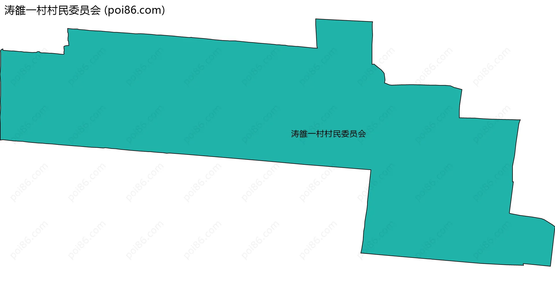 涛雒一村村民委员会边界地图