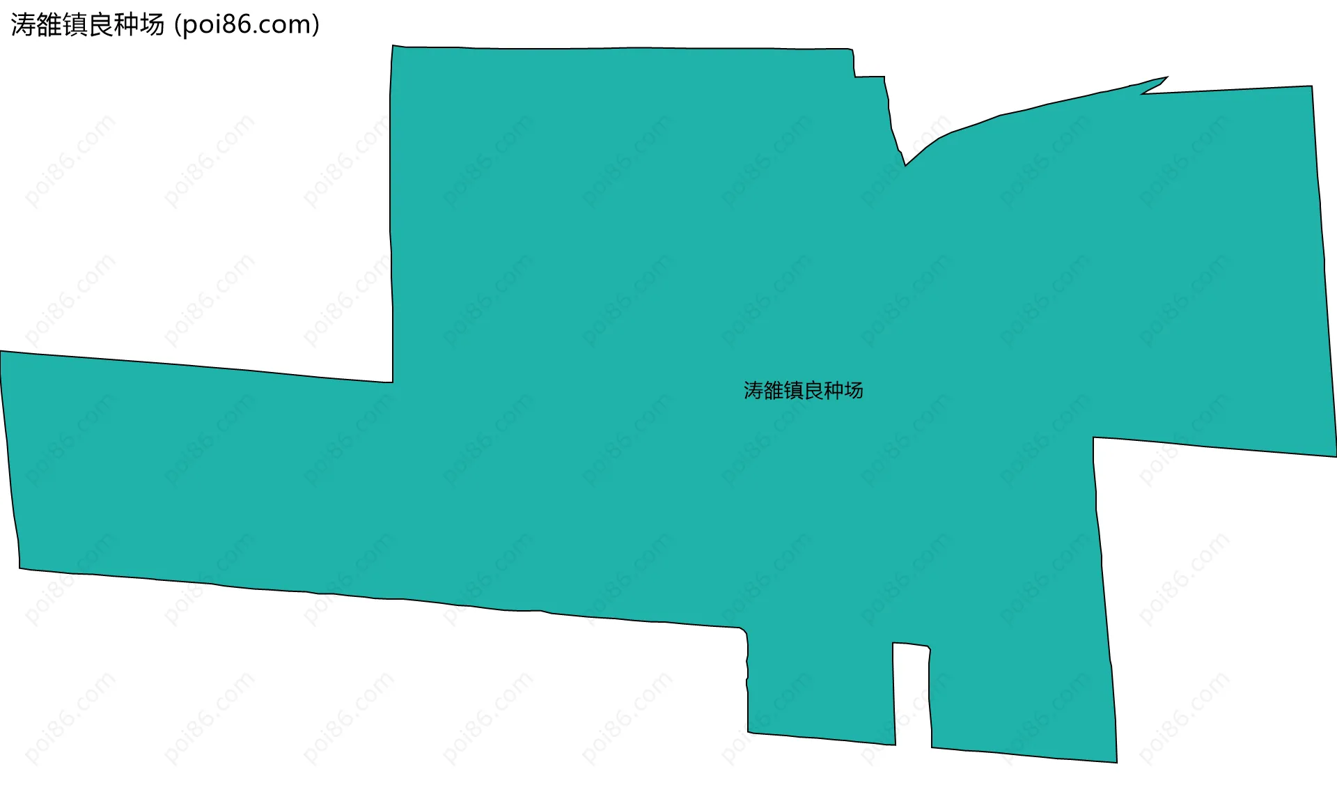 涛雒镇良种场边界地图
