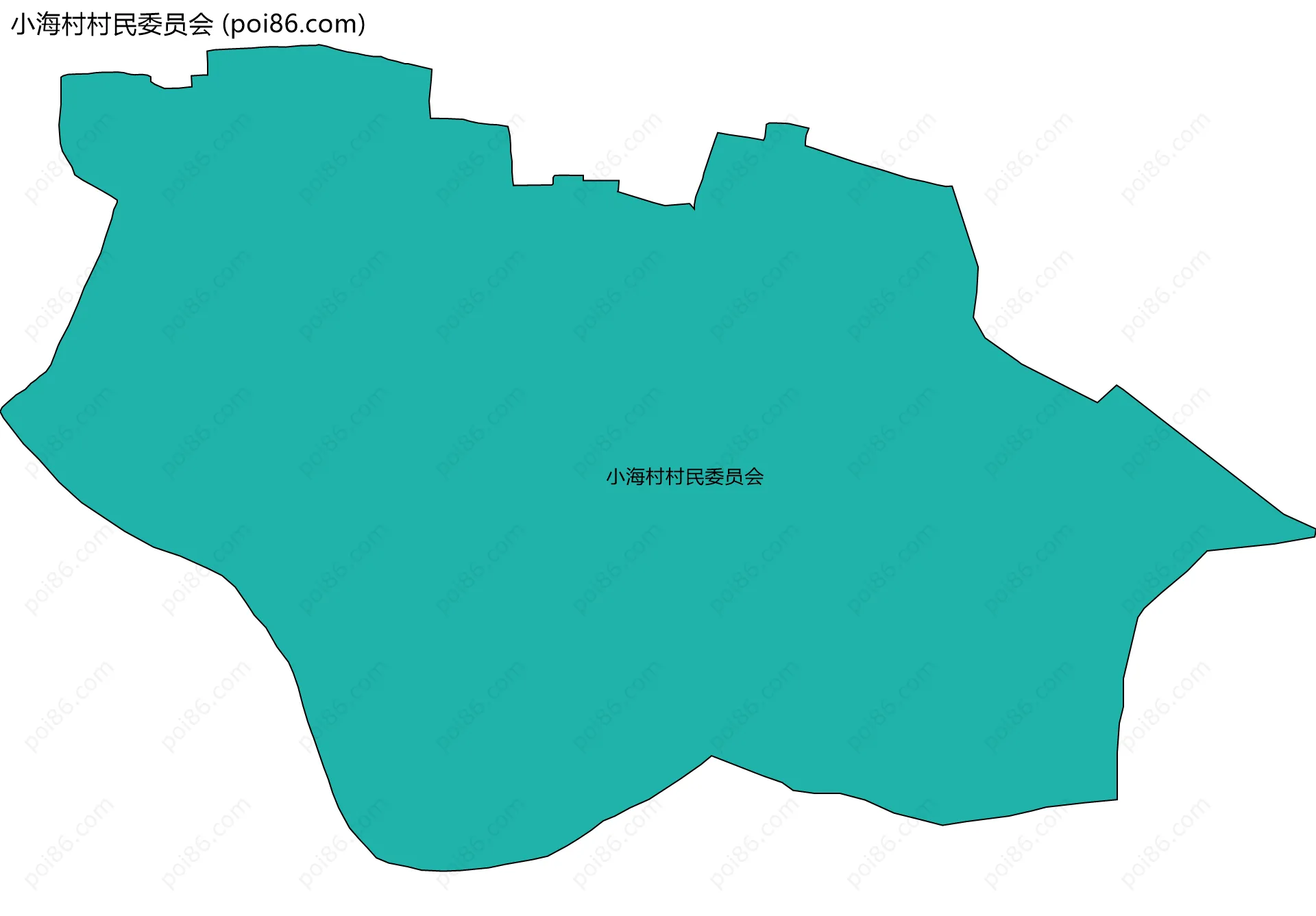 小海村村民委员会边界地图