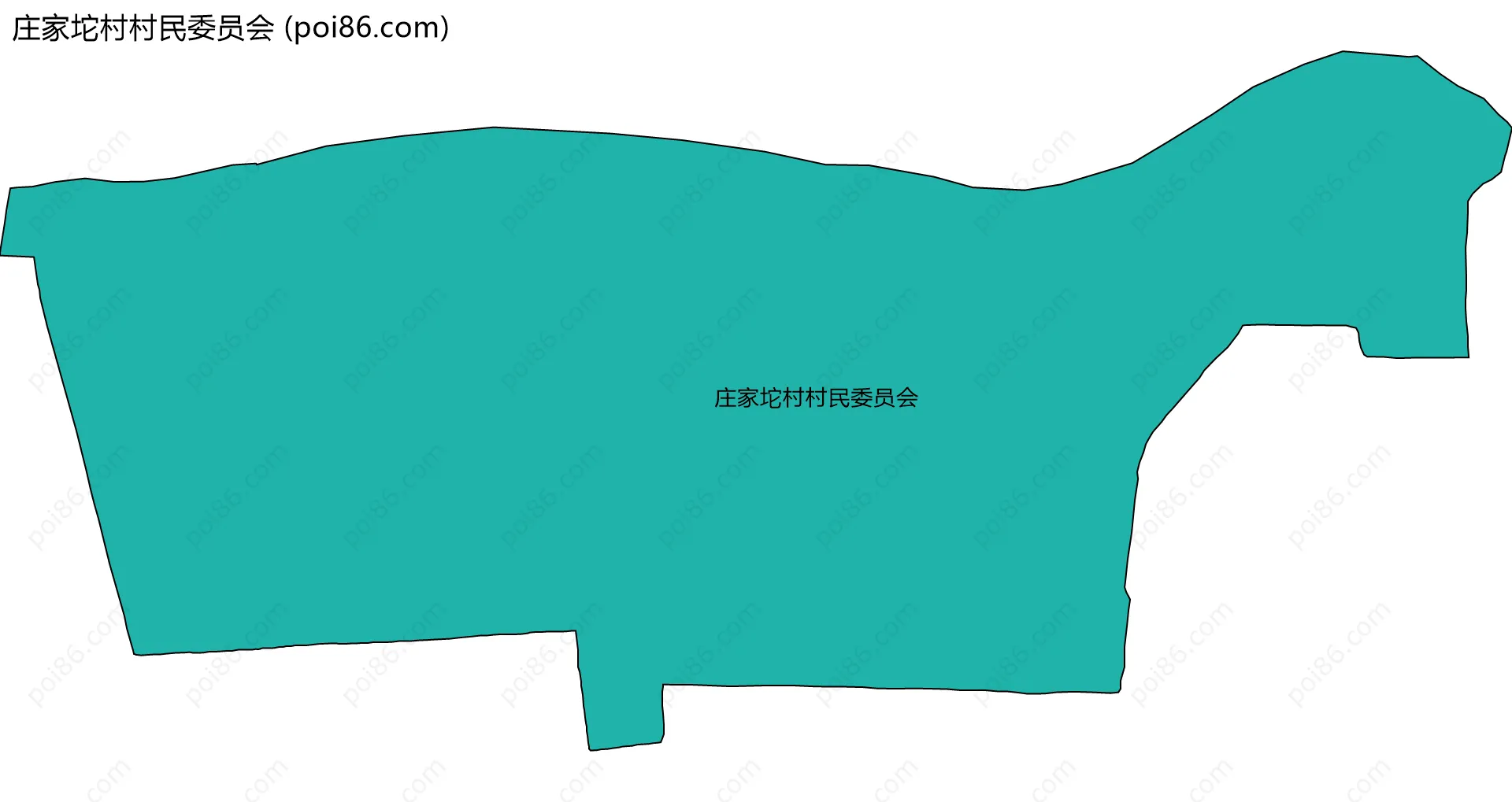 庄家坨村村民委员会边界地图