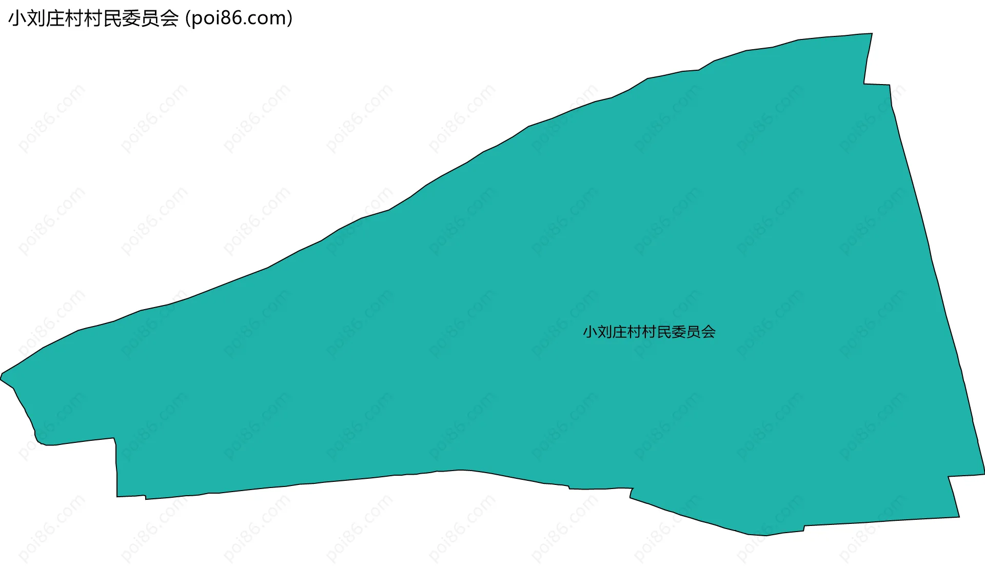 小刘庄村村民委员会边界地图