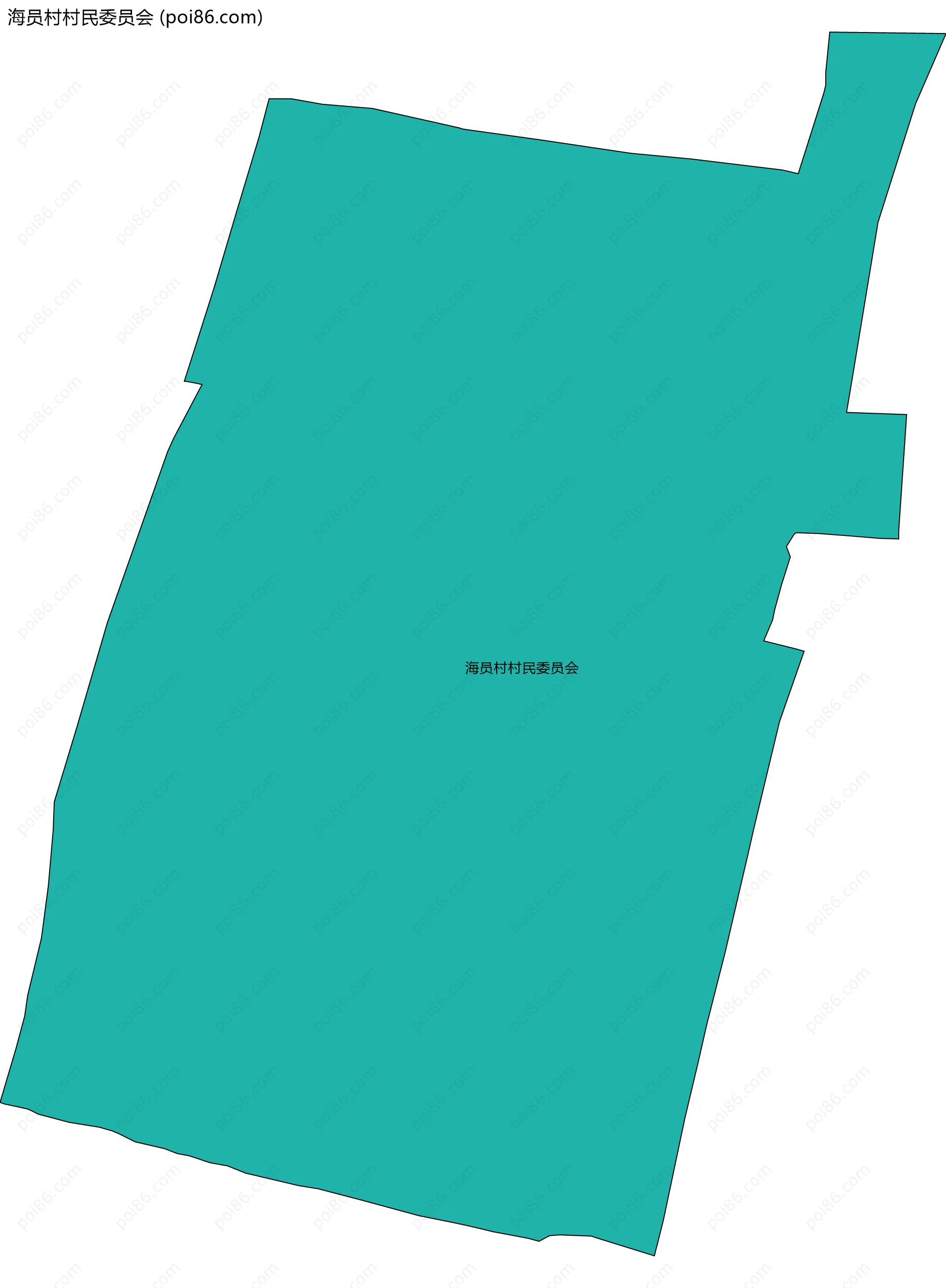 海员村村民委员会边界地图