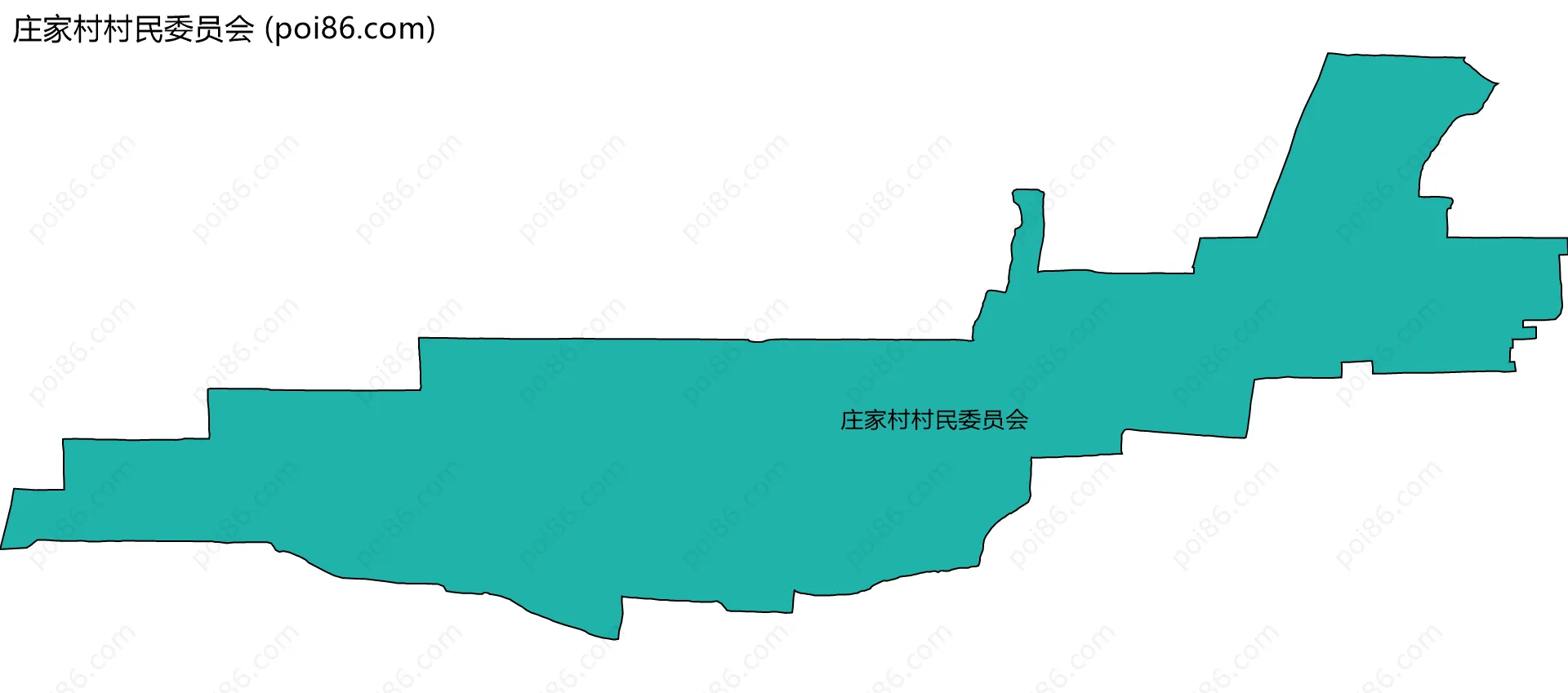 庄家村村民委员会边界地图