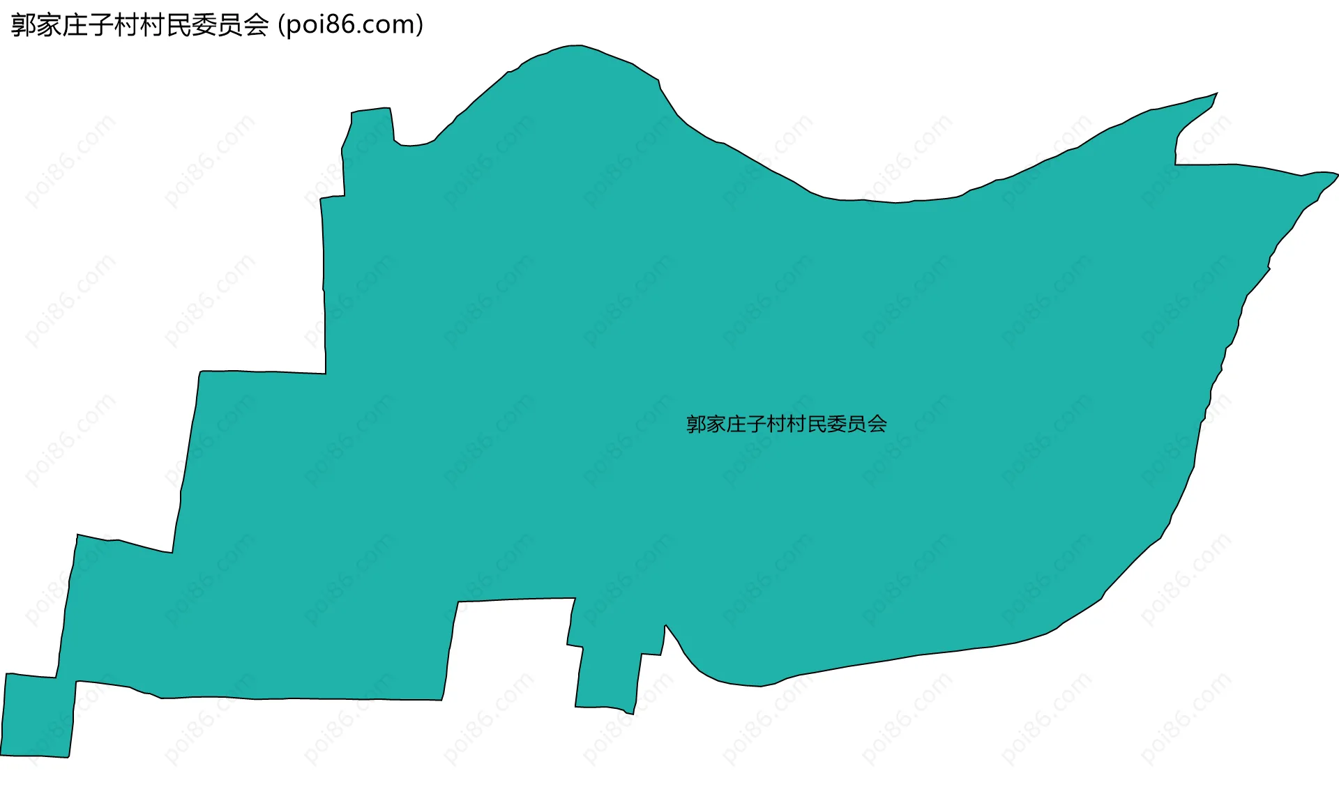 郭家庄子村村民委员会边界地图