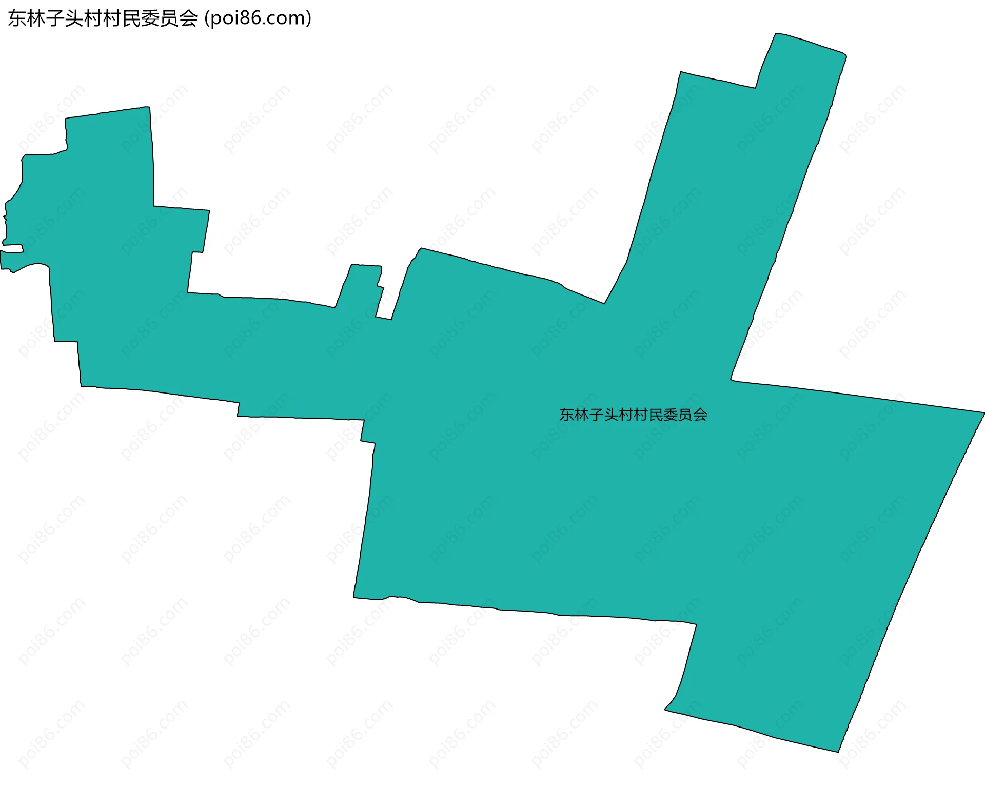 东林子头村村民委员会边界地图