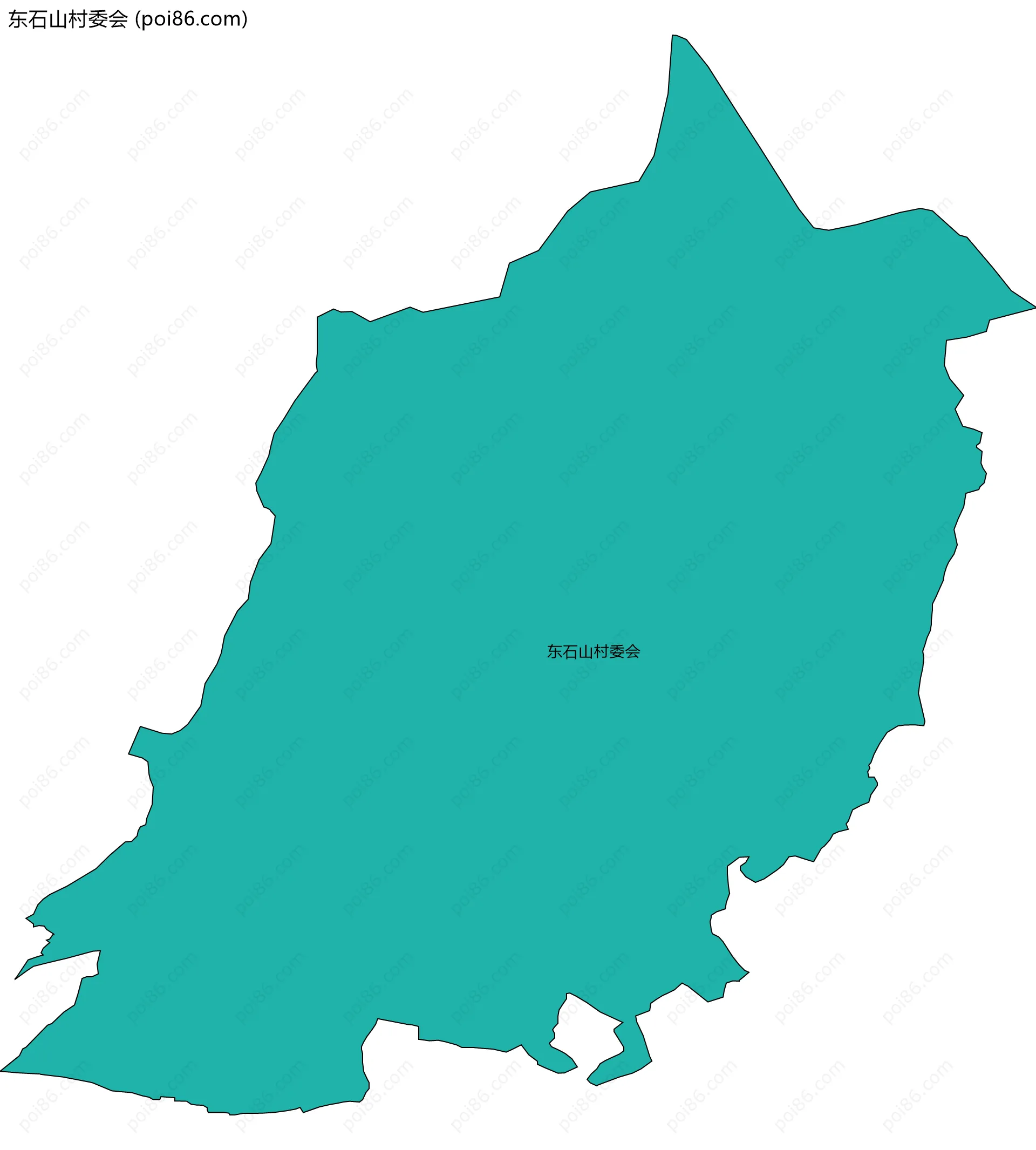 东石山村委会边界地图