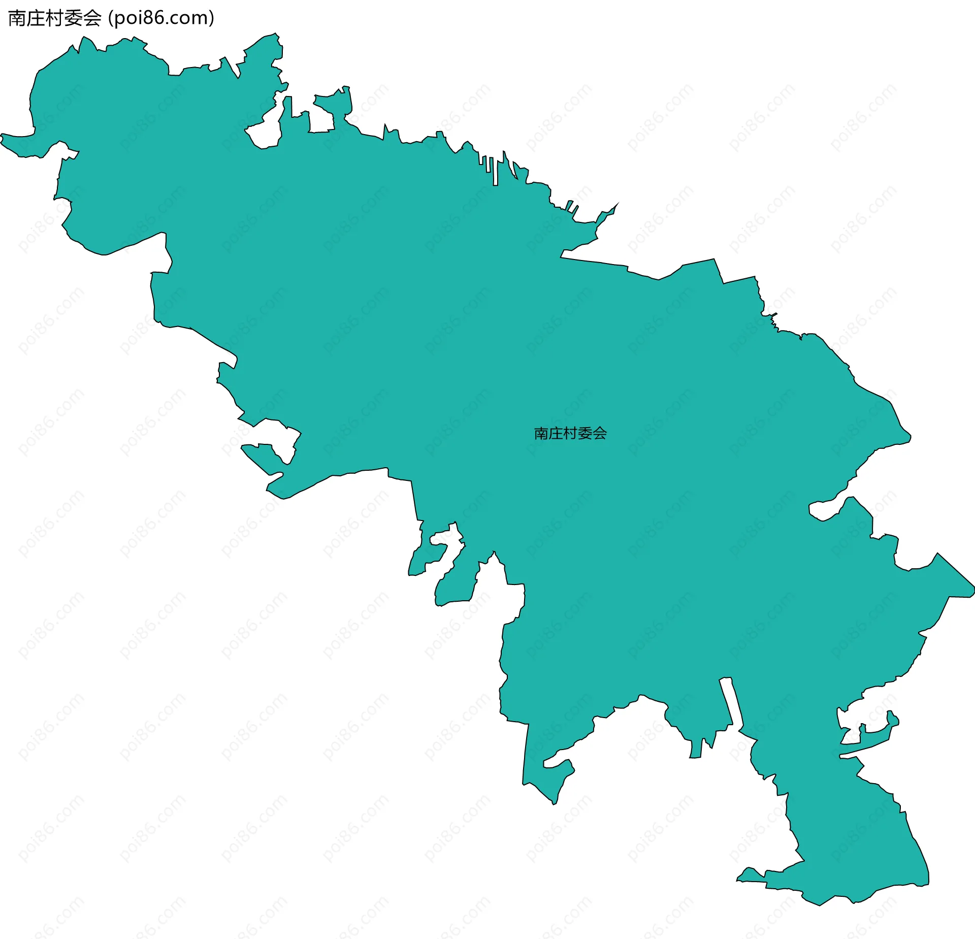 南庄村委会边界地图