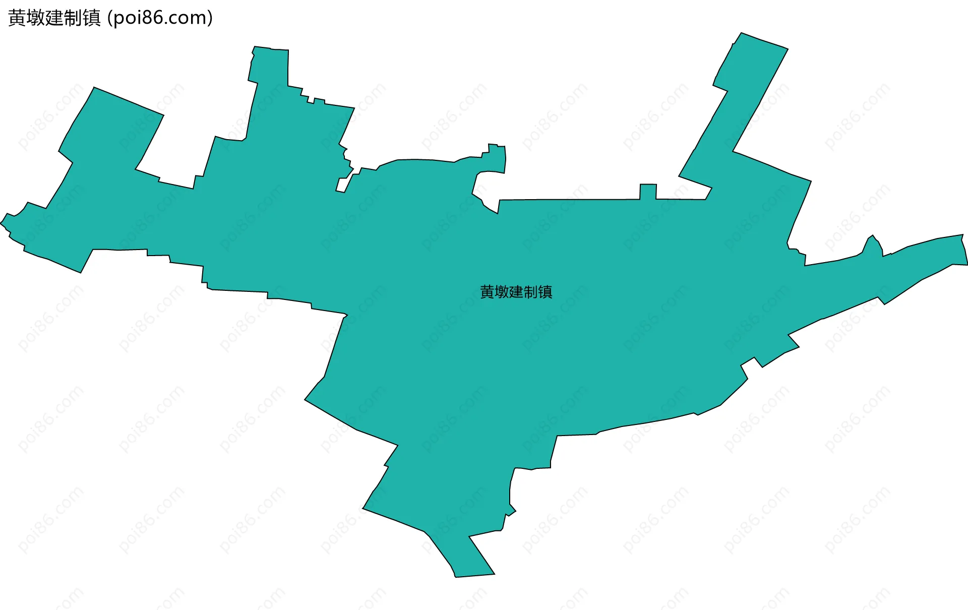 黄墩建制镇边界地图