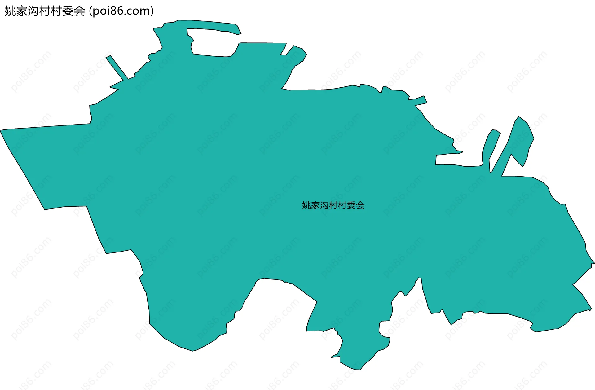 姚家沟村村委会边界地图