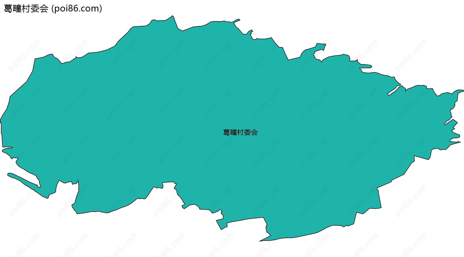 葛疃村委会边界地图