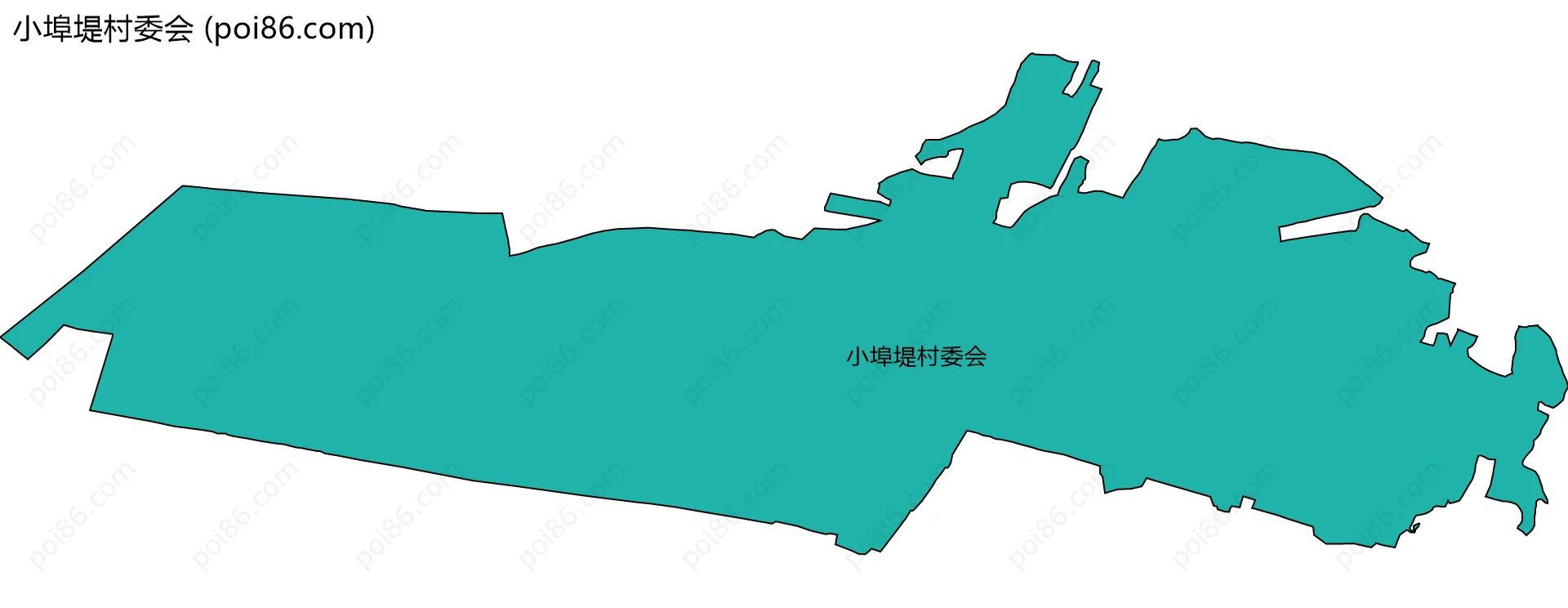 小埠堤村委会边界地图