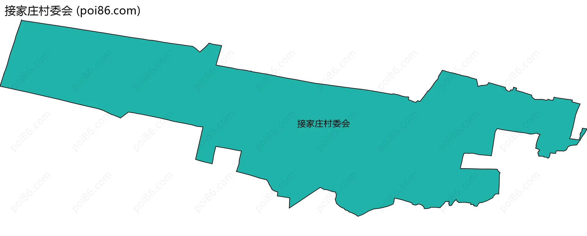 接家庄村委会边界地图