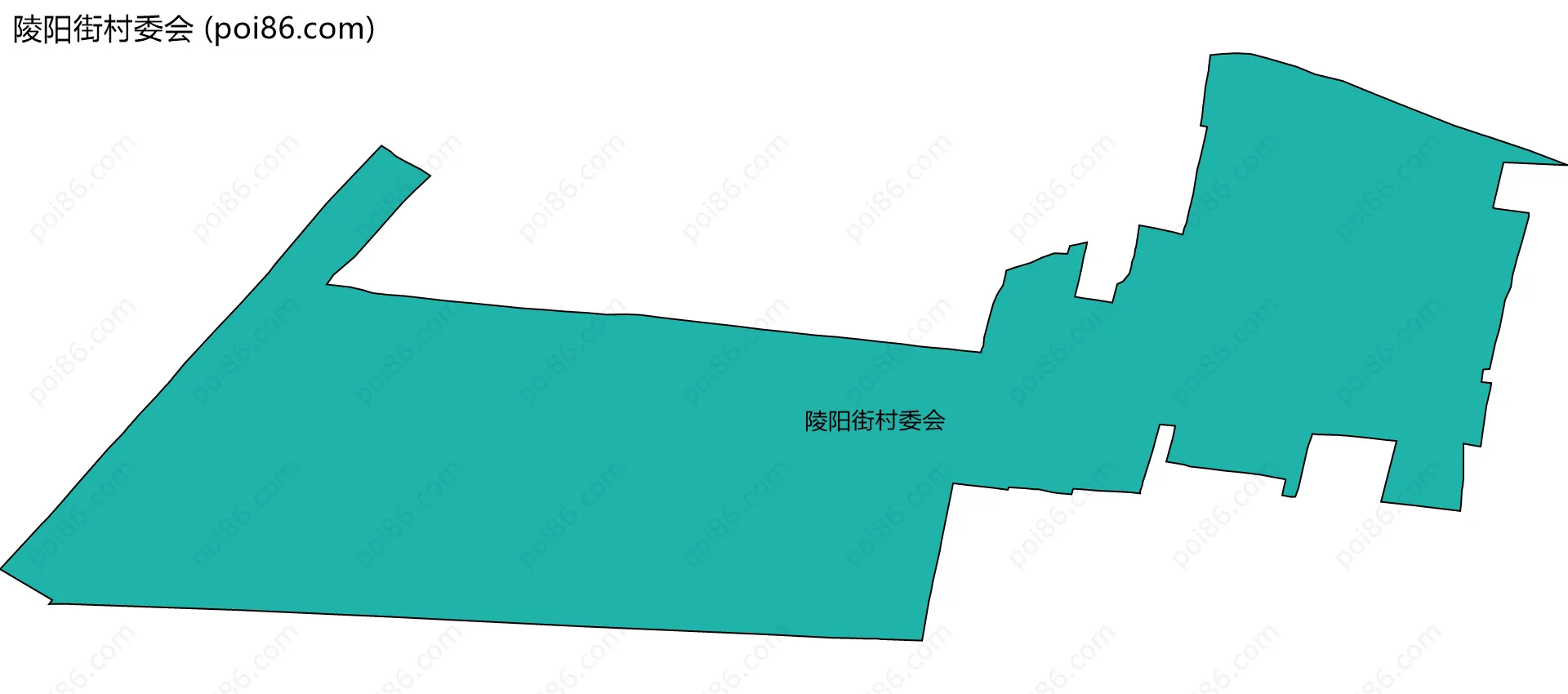陵阳街村委会边界地图