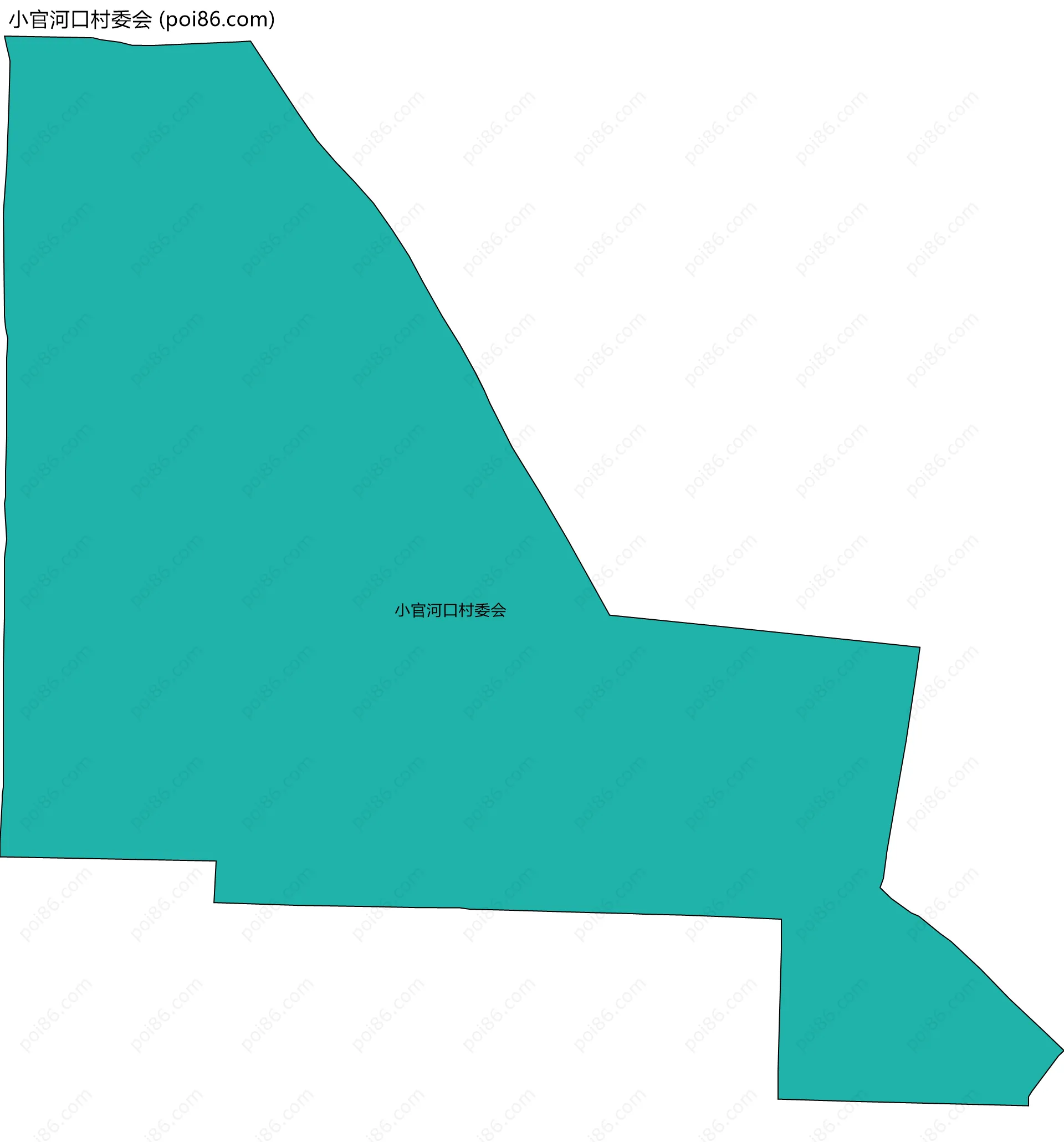 小官河口村委会边界地图
