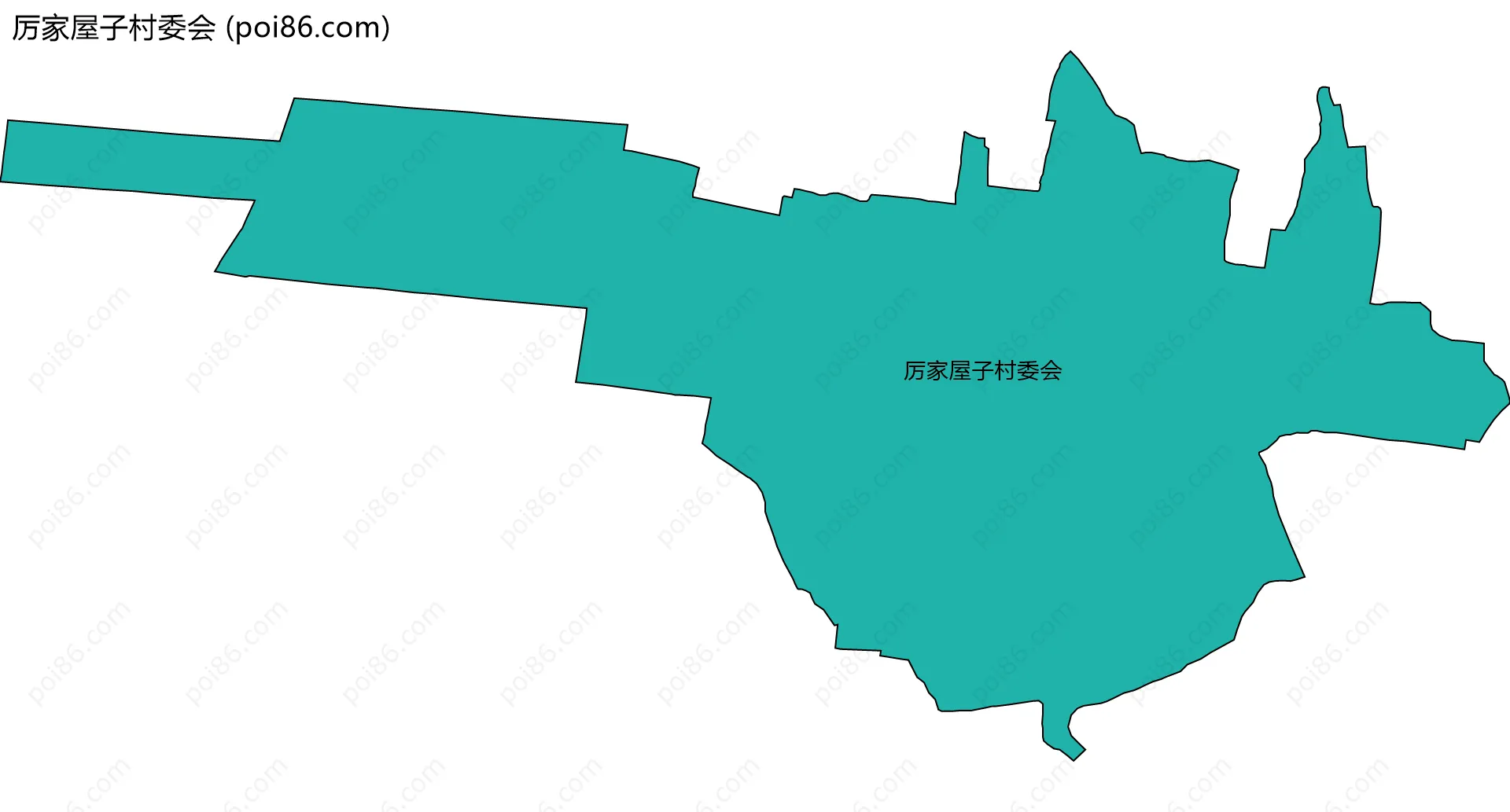 厉家屋子村委会边界地图