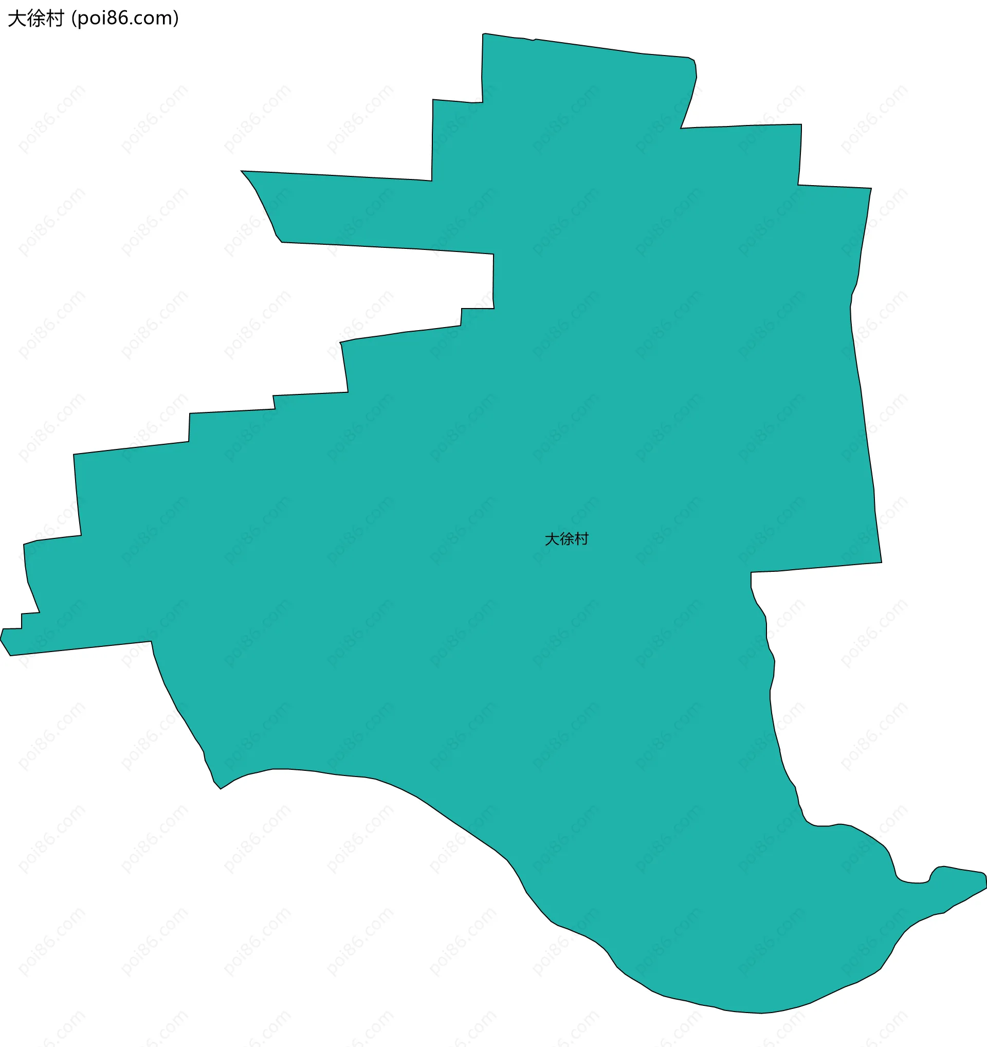 大徐村边界地图