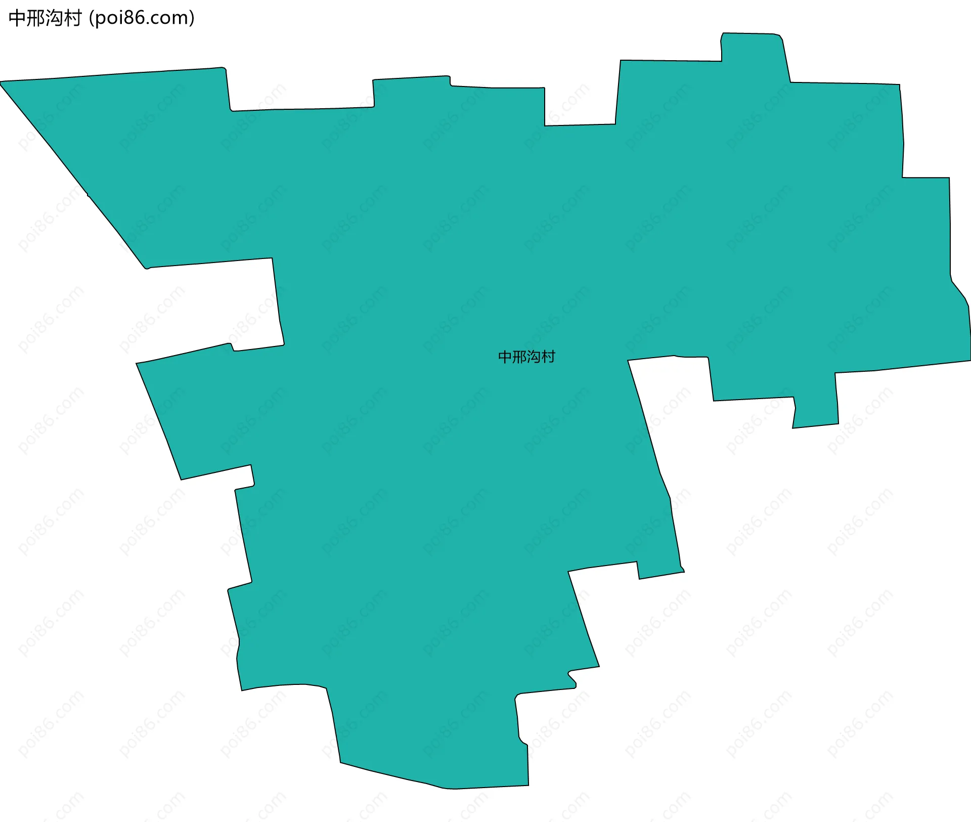 中邢沟村边界地图