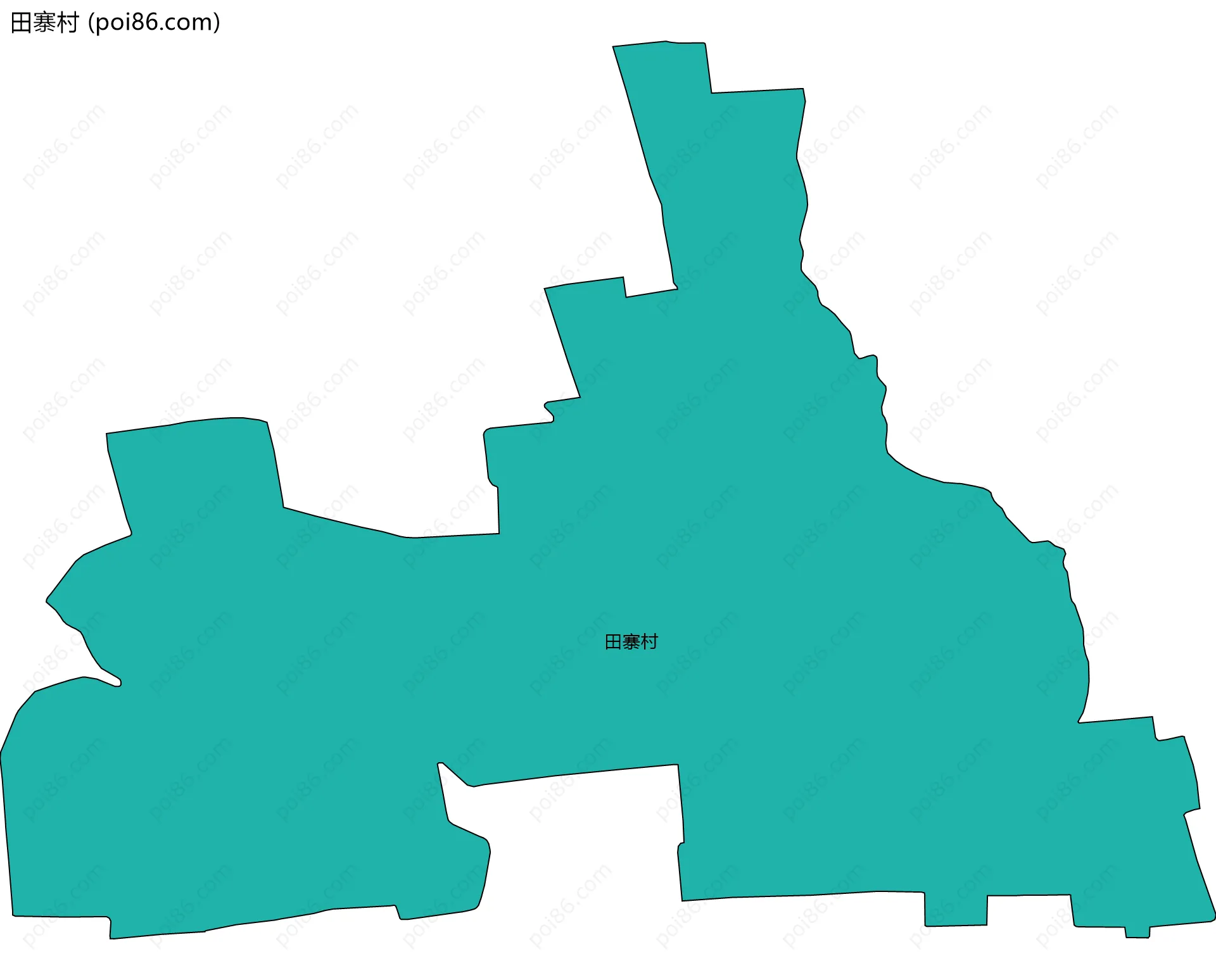 田寨村边界地图