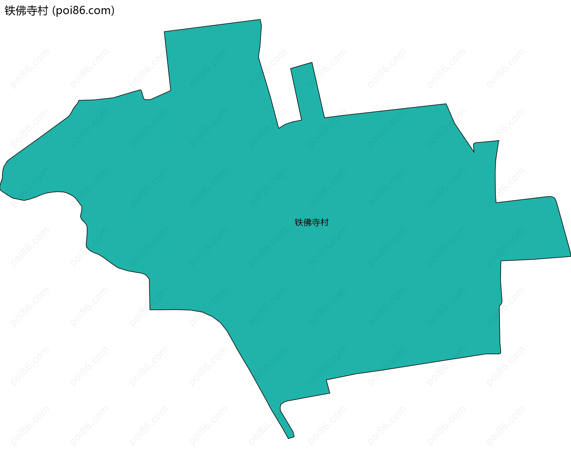 铁佛寺村边界地图