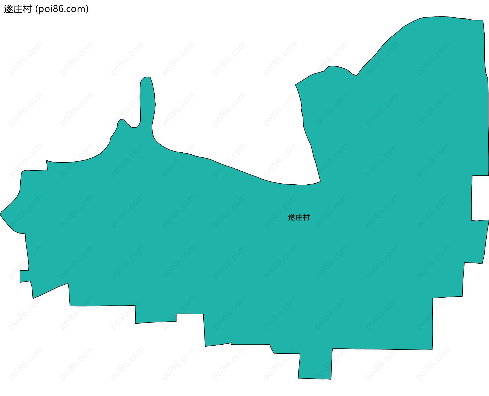遂庄村边界地图
