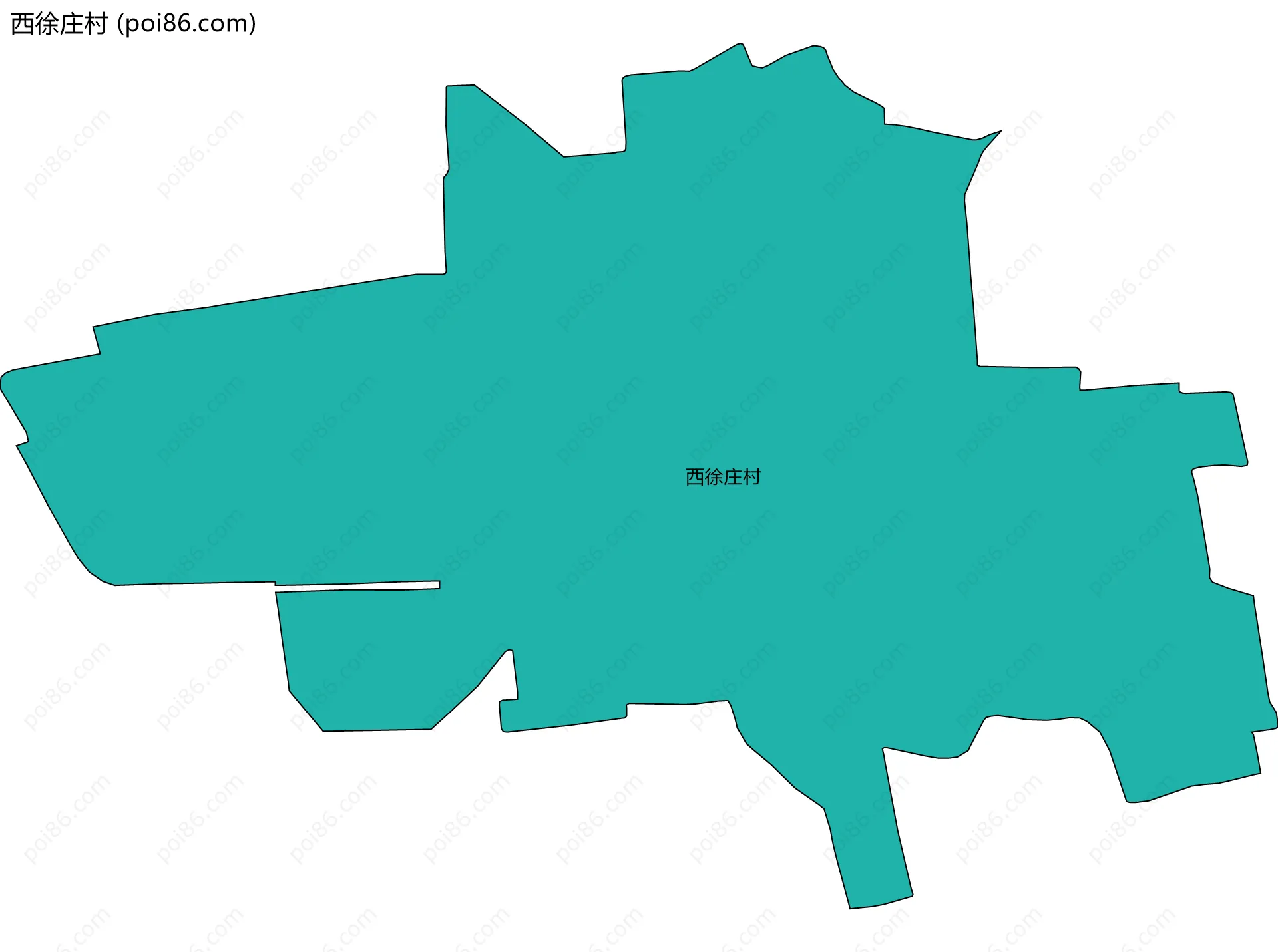 西徐庄村边界地图