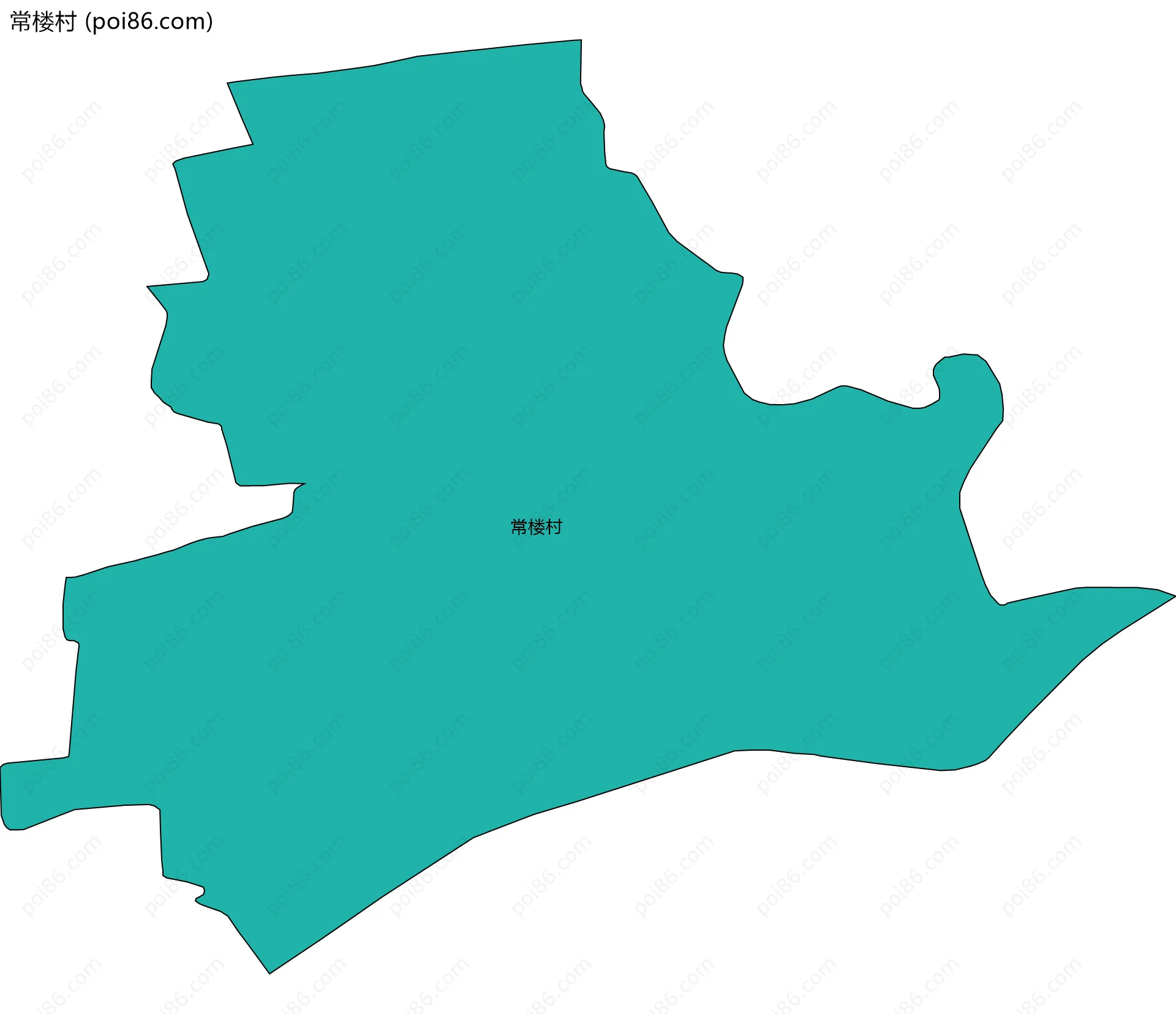 常楼村边界地图