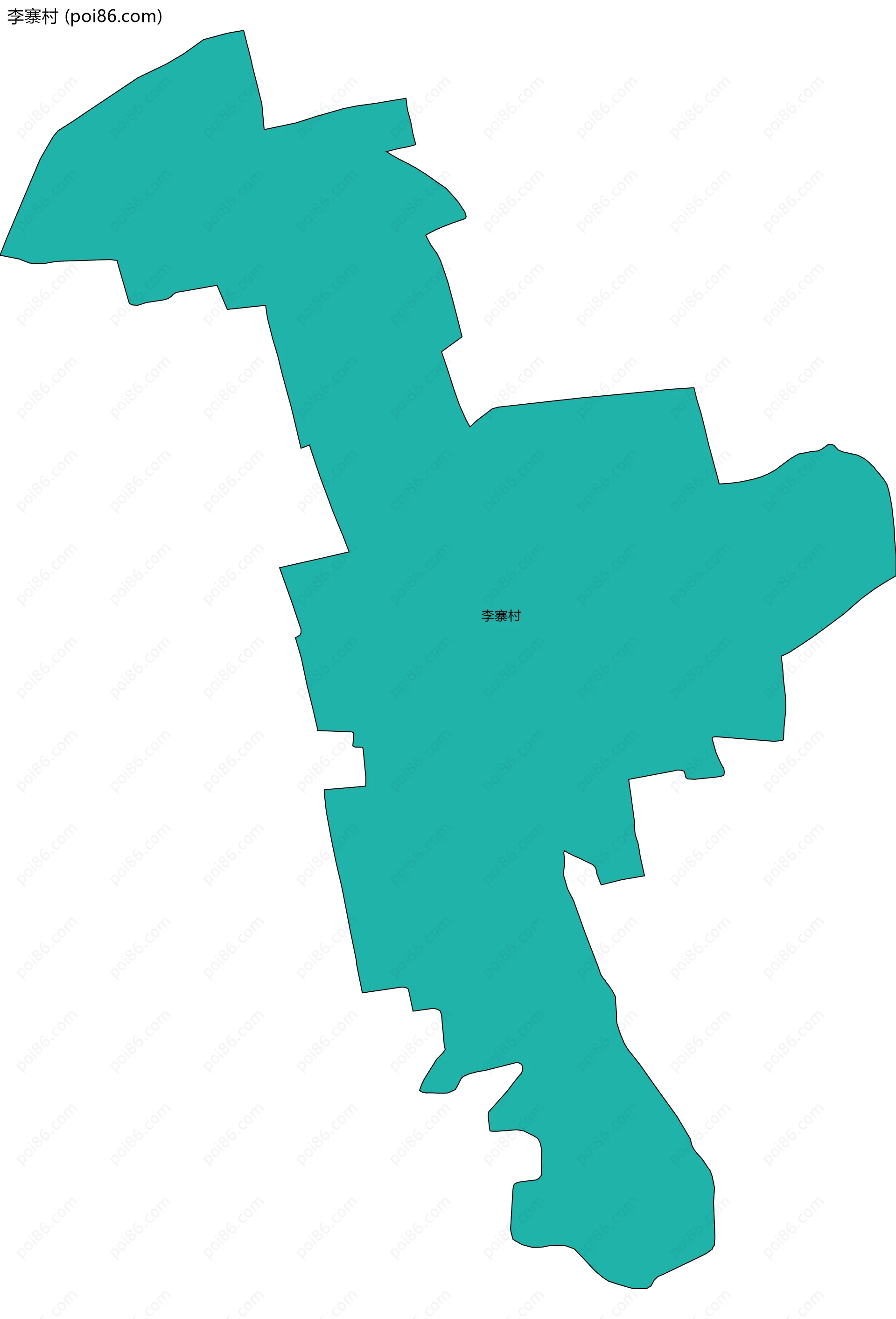 李寨村边界地图