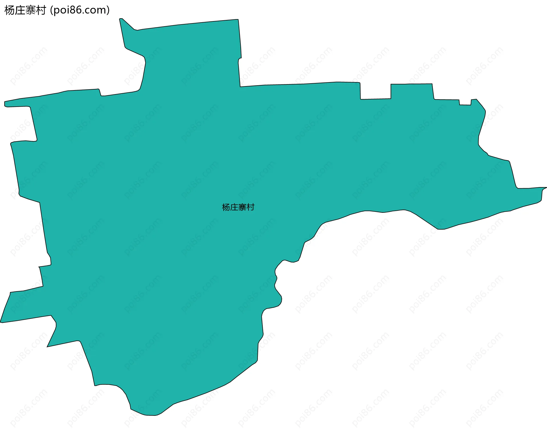 杨庄寨村边界地图