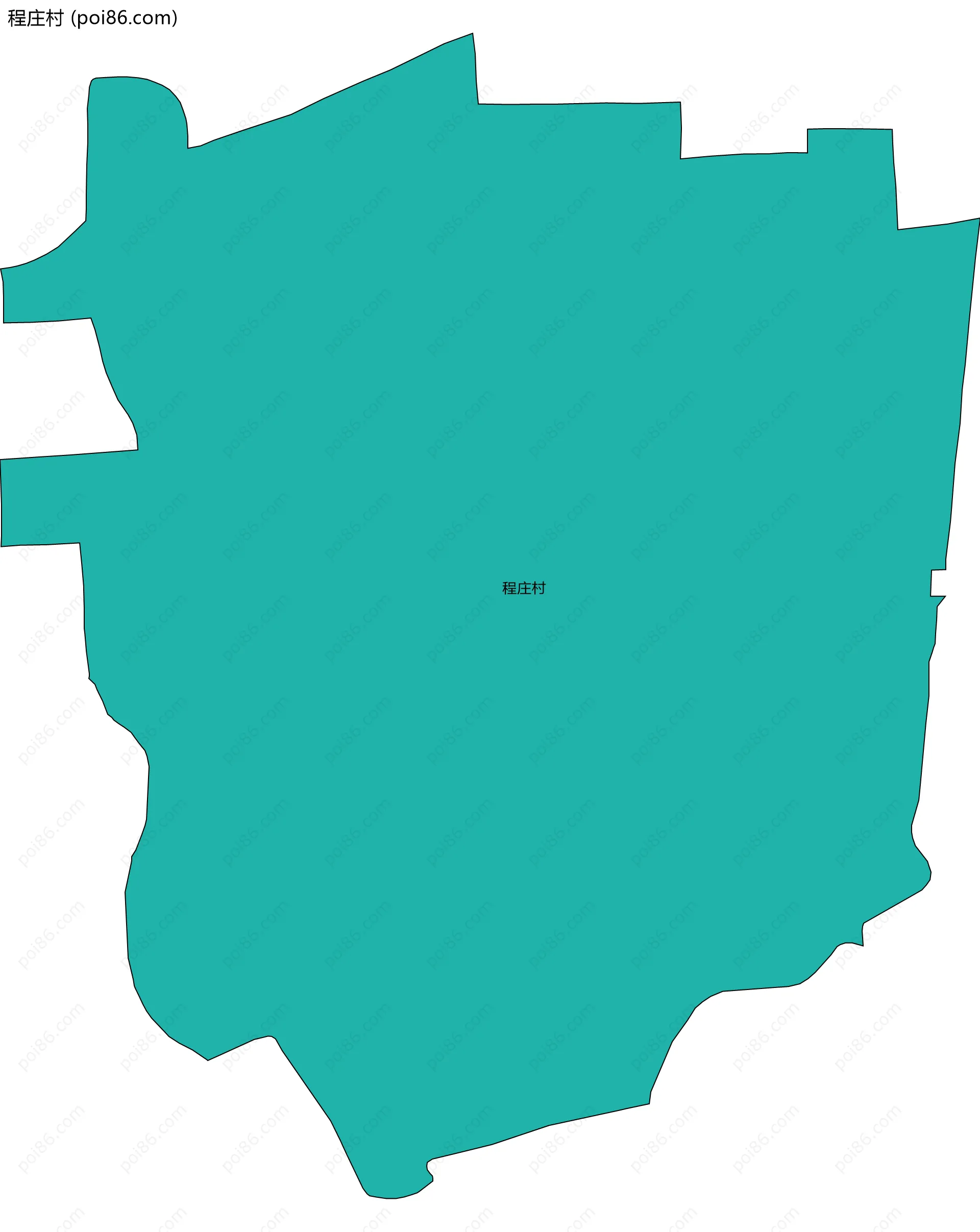 程庄村边界地图