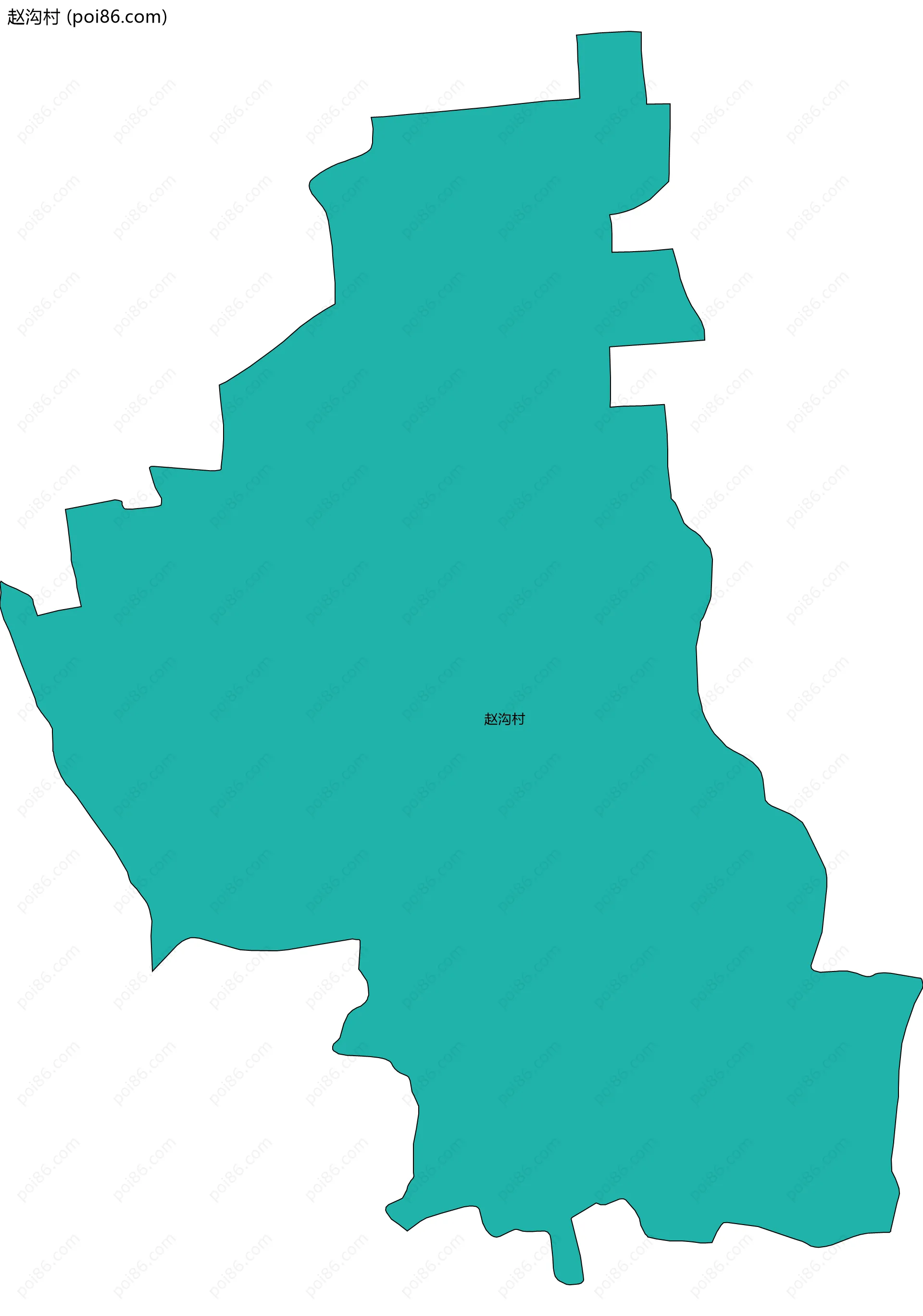 赵沟村边界地图