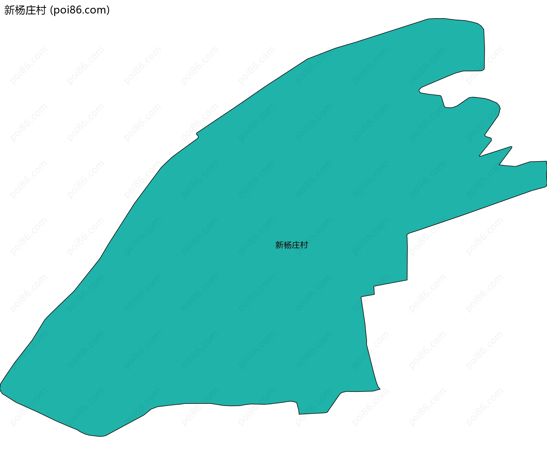 新杨庄村边界地图