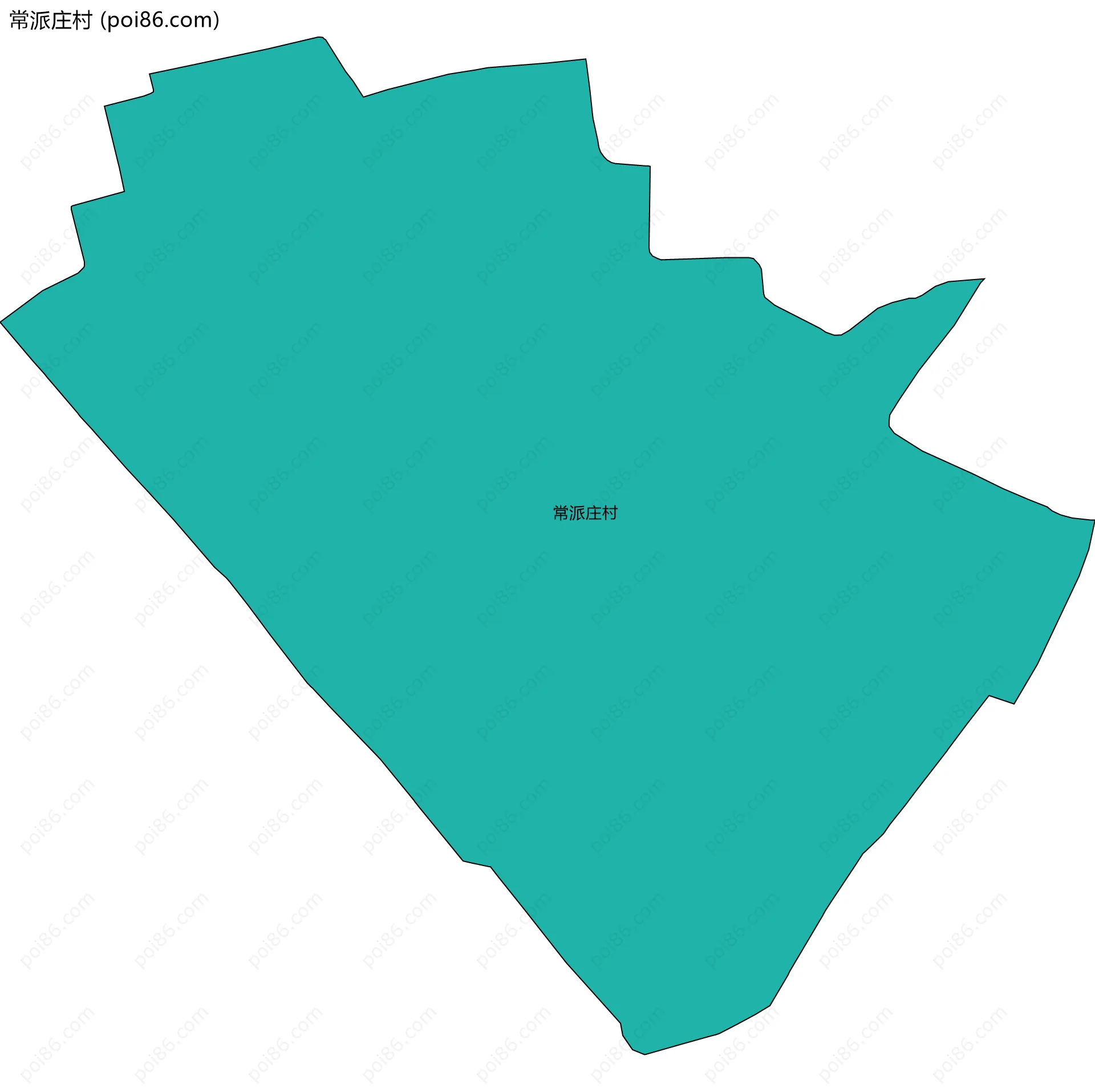 常派庄村边界地图